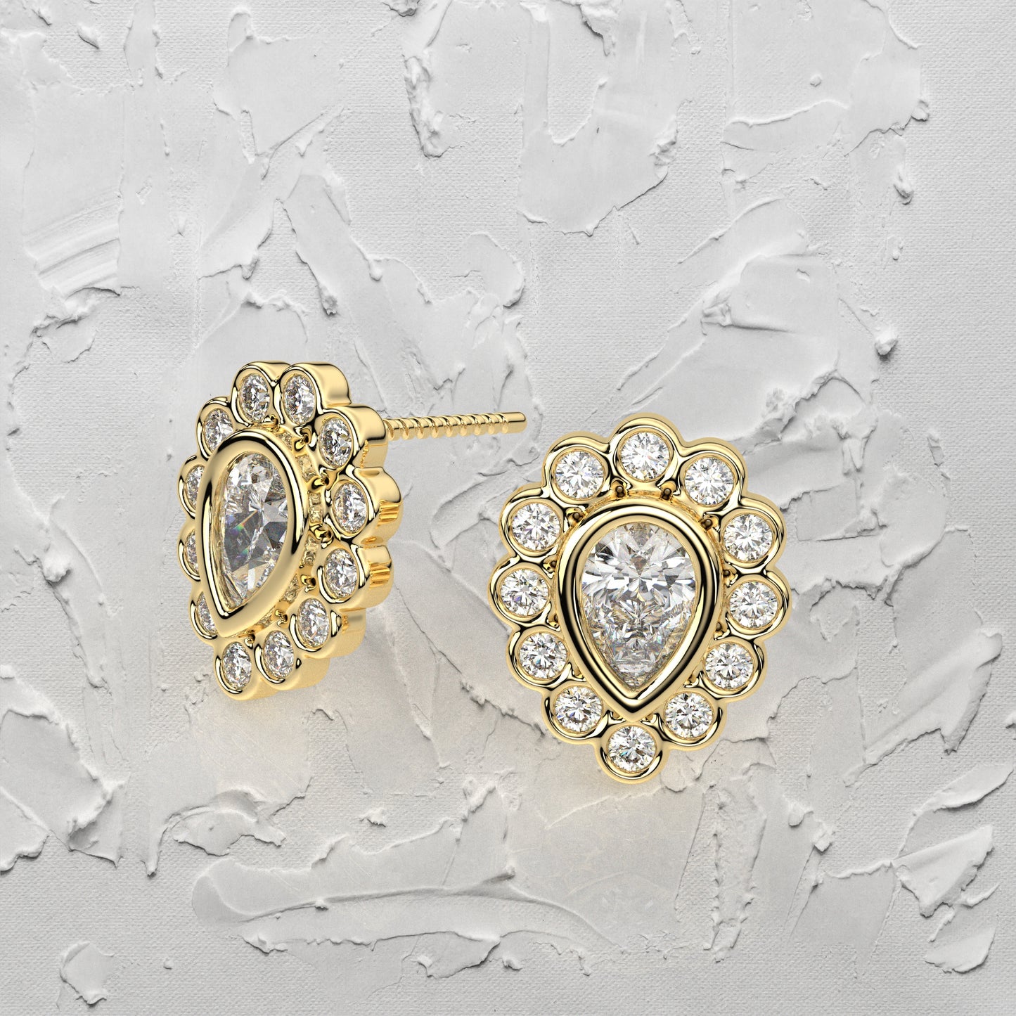 Dishis Moissanite Diamond 925 Silver Earring