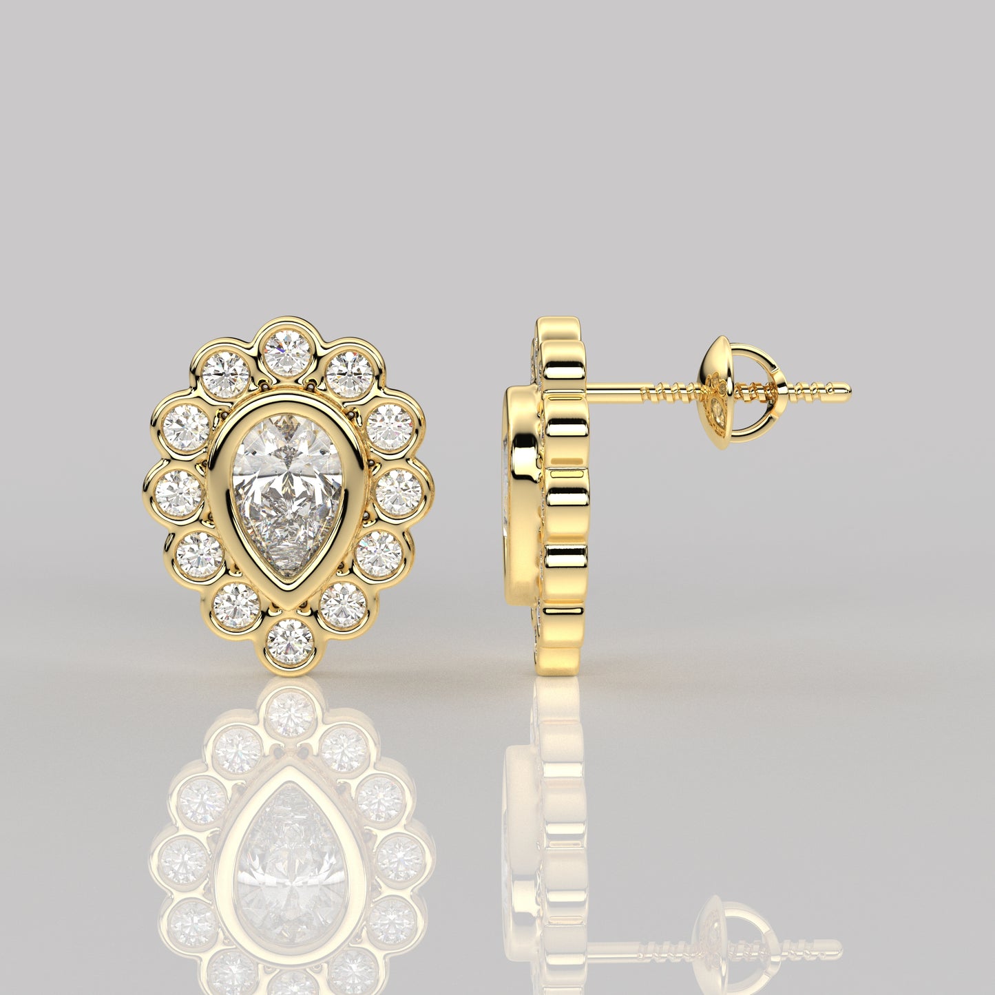 Dishis Moissanite Diamond 925 Silver Earring