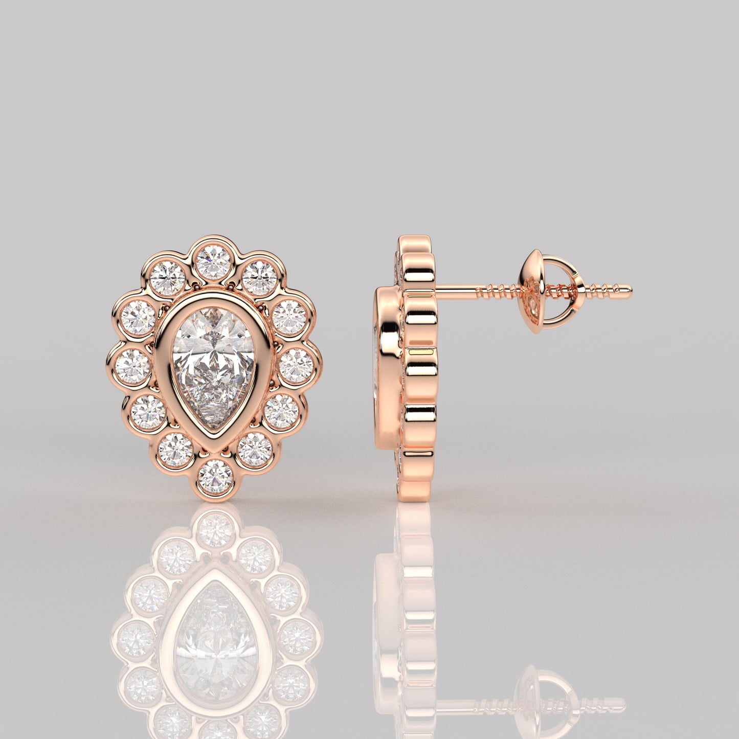 Dishis Moissanite Diamond 925 Silver Earring