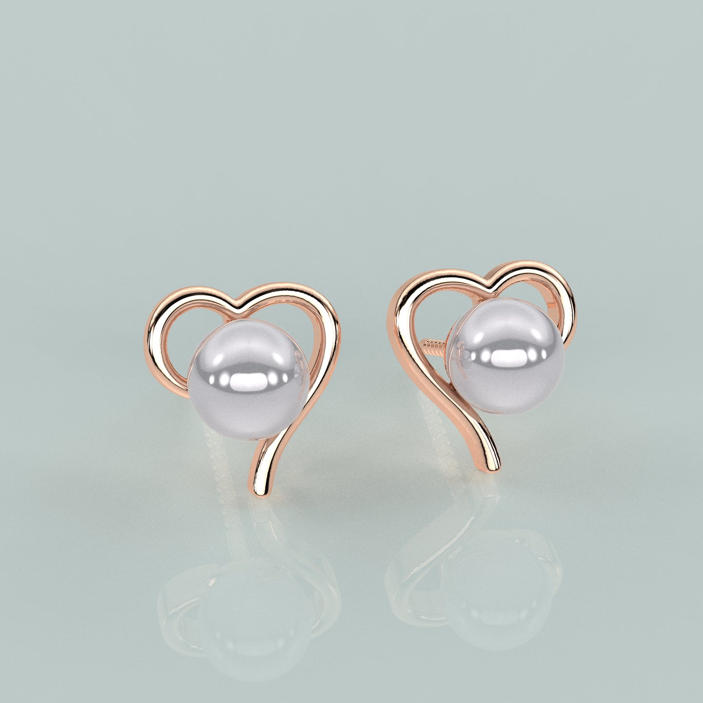 Love Heart 925 Silver Earring