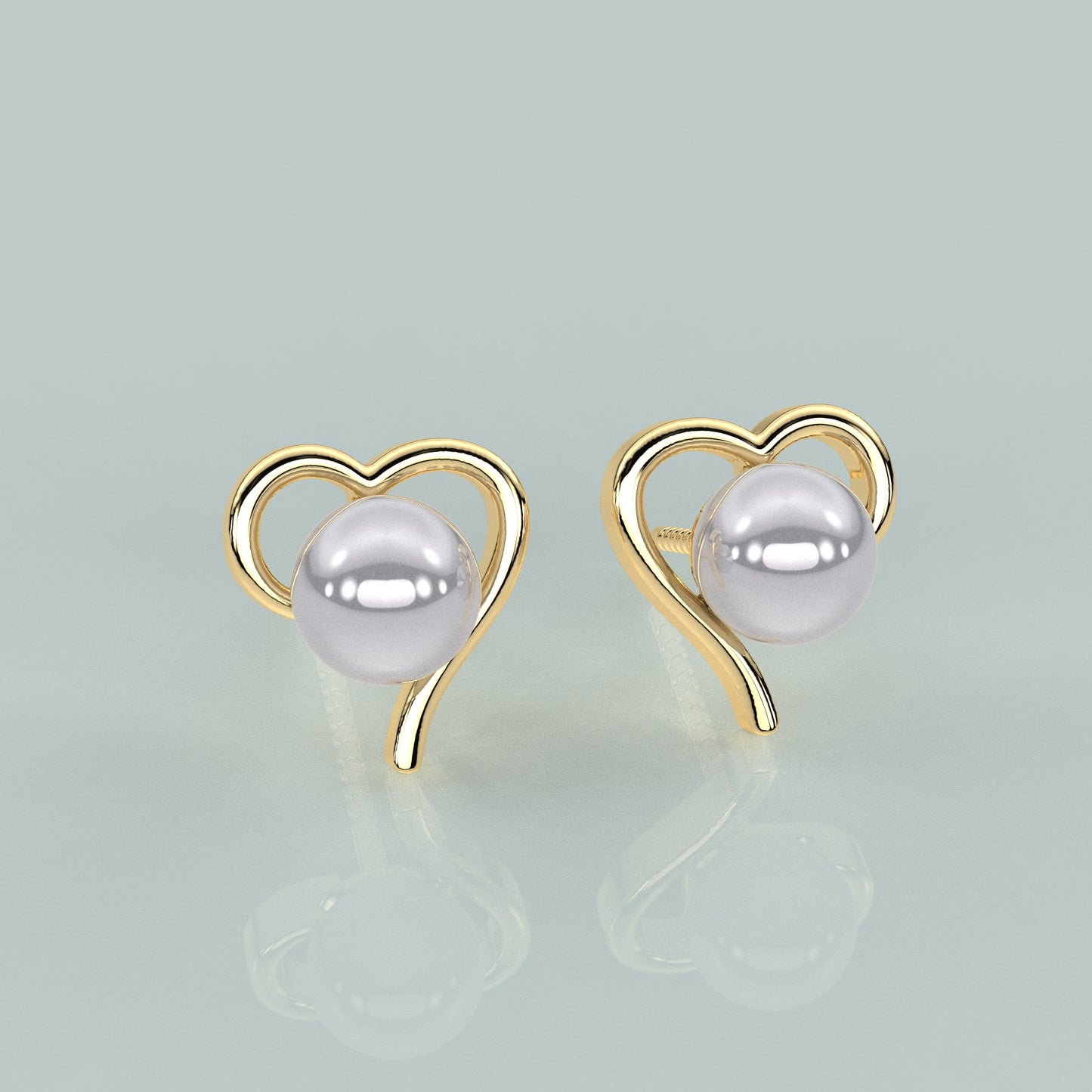 Love Heart 925 Silver Earring