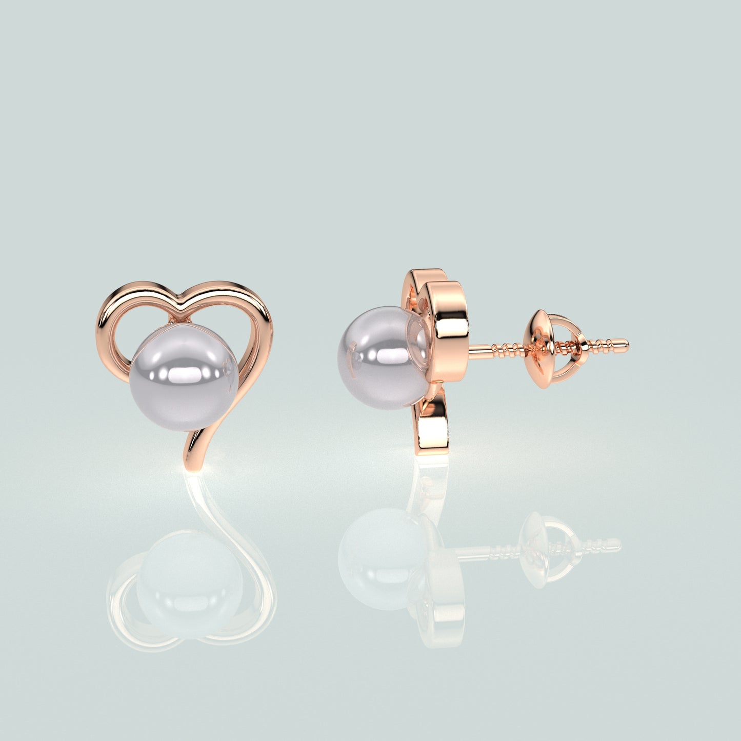 Love Heart 925 Silver Earring