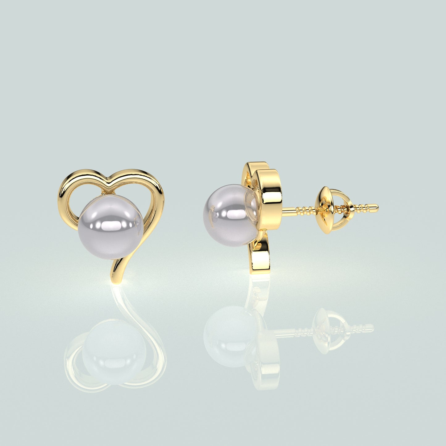 Love Heart 925 Silver Earring