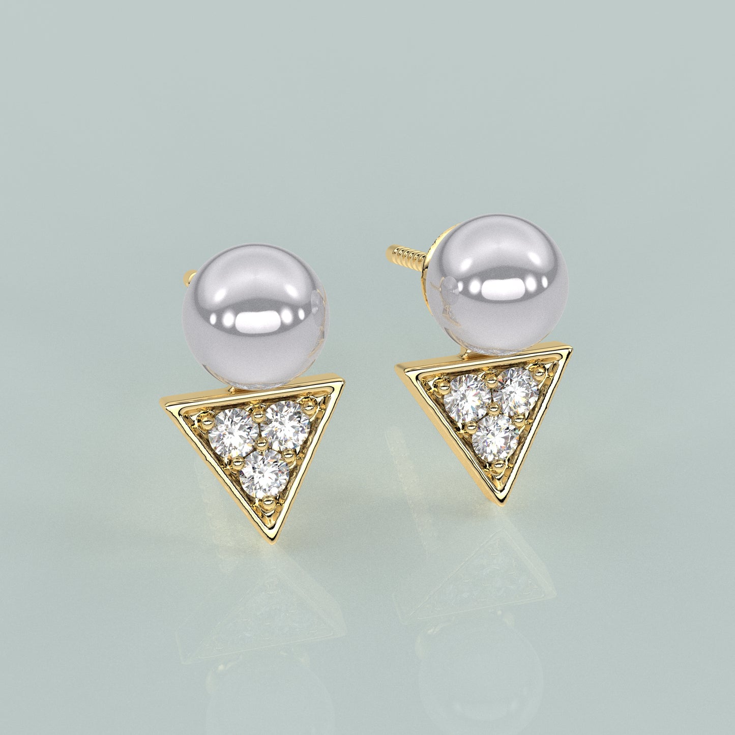 Moneekar Moissanite Diamond 925 Silver Earring