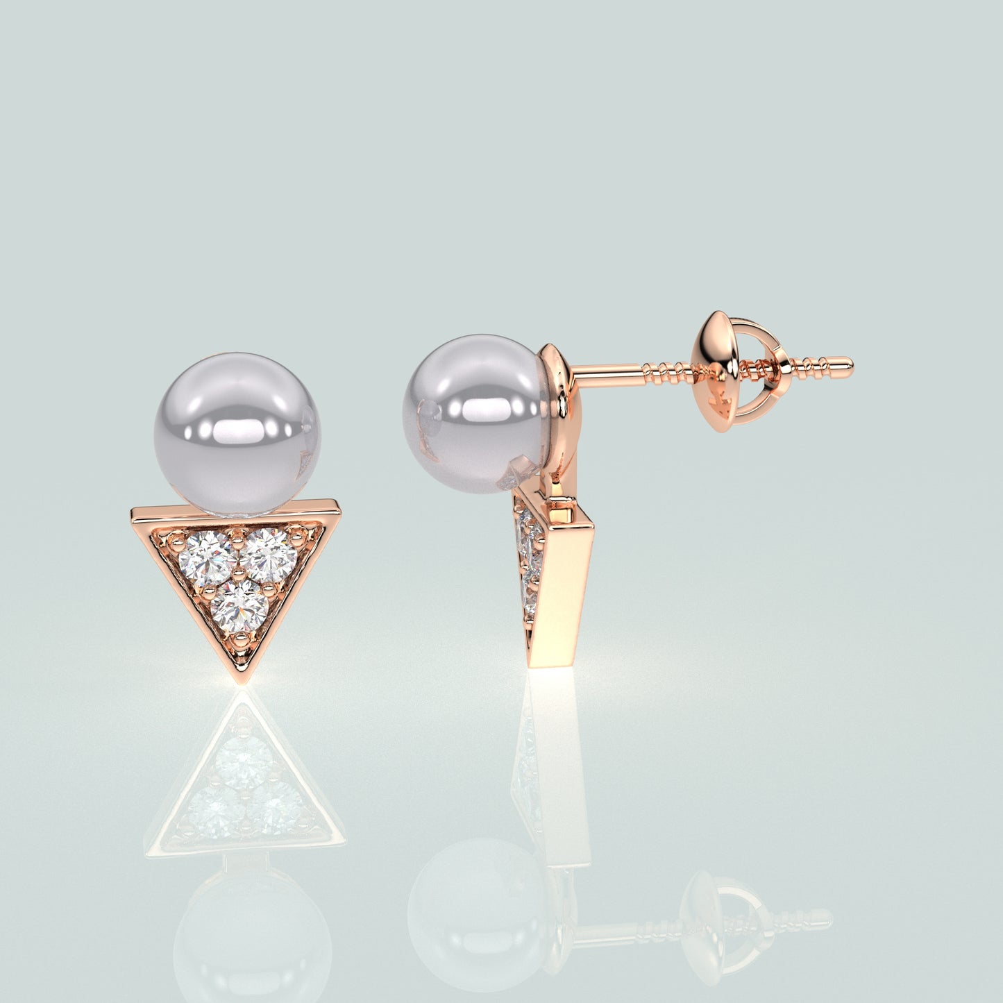 Moneekar Moissanite Diamond 925 Silver Earring