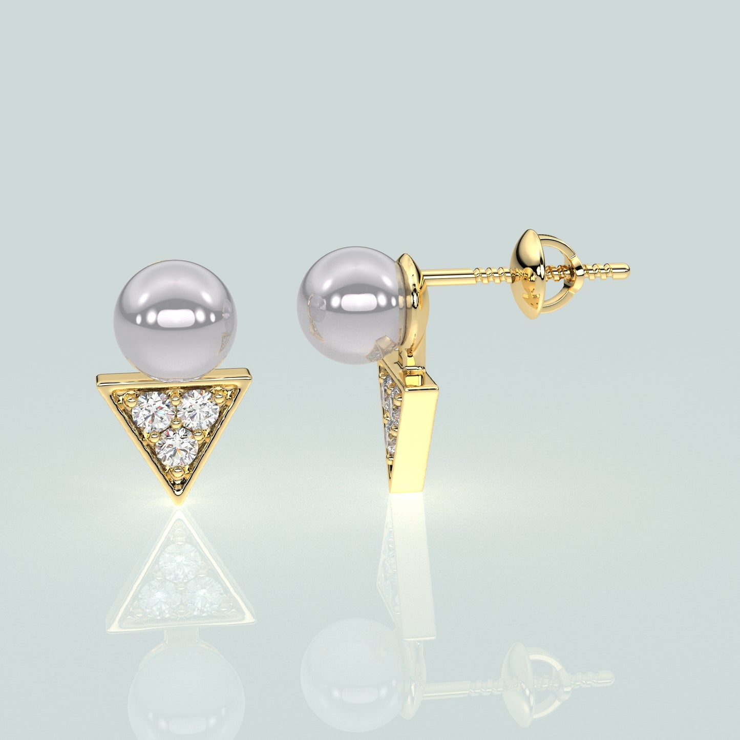 Moneekar Moissanite Diamond 925 Silver Earring
