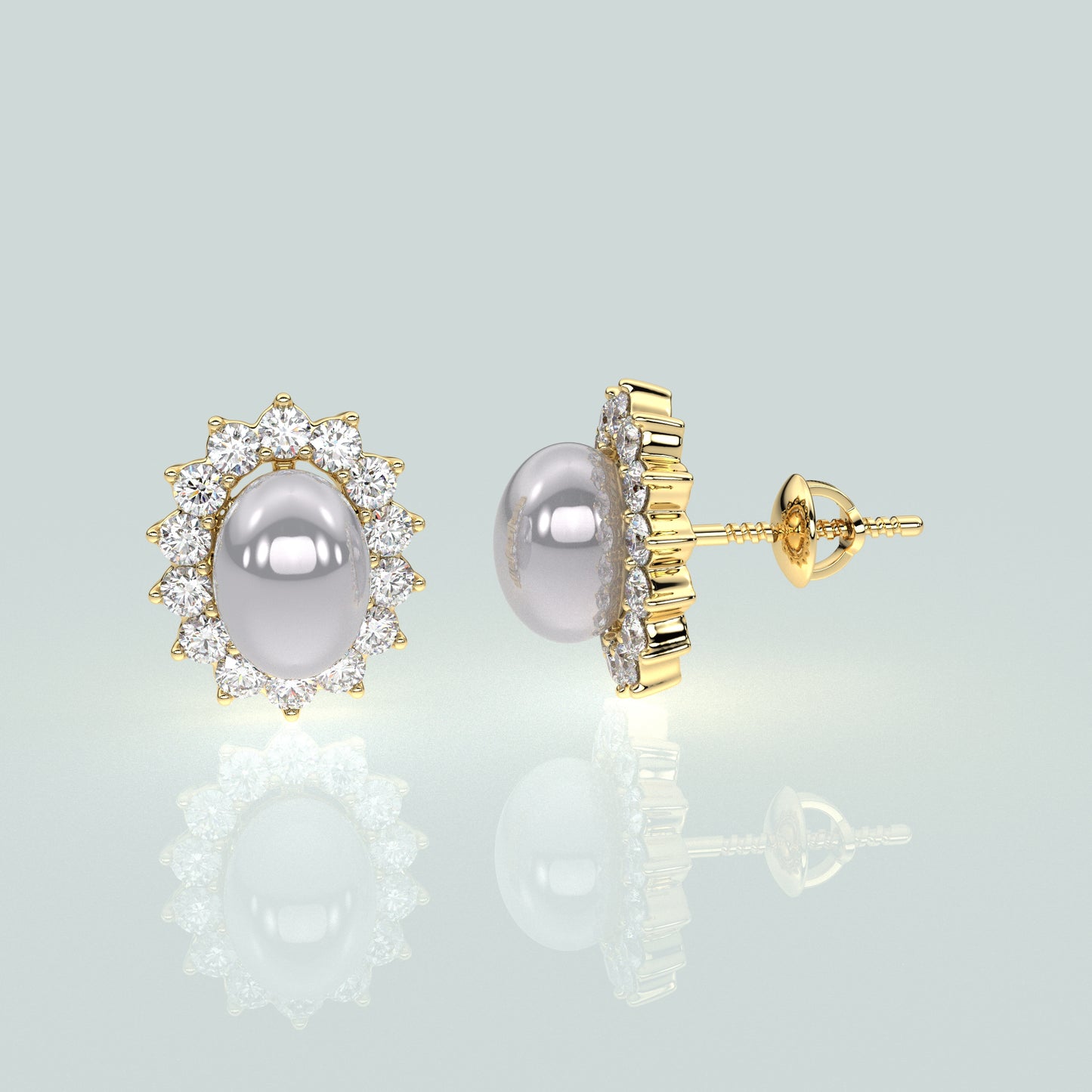 Isaac Moissanite Diamond 925 Silver Earring