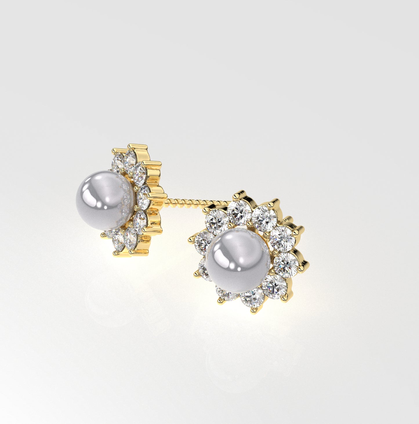 Classy Moissanite Diamond 925 Silver Earring