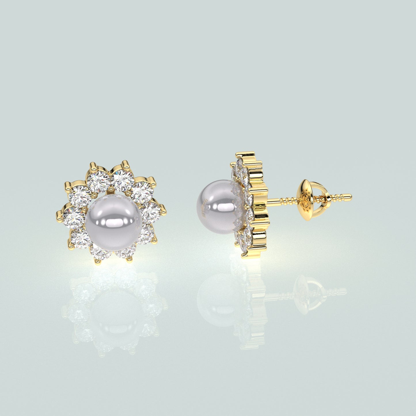 Classy Moissanite Diamond 925 Silver Earring
