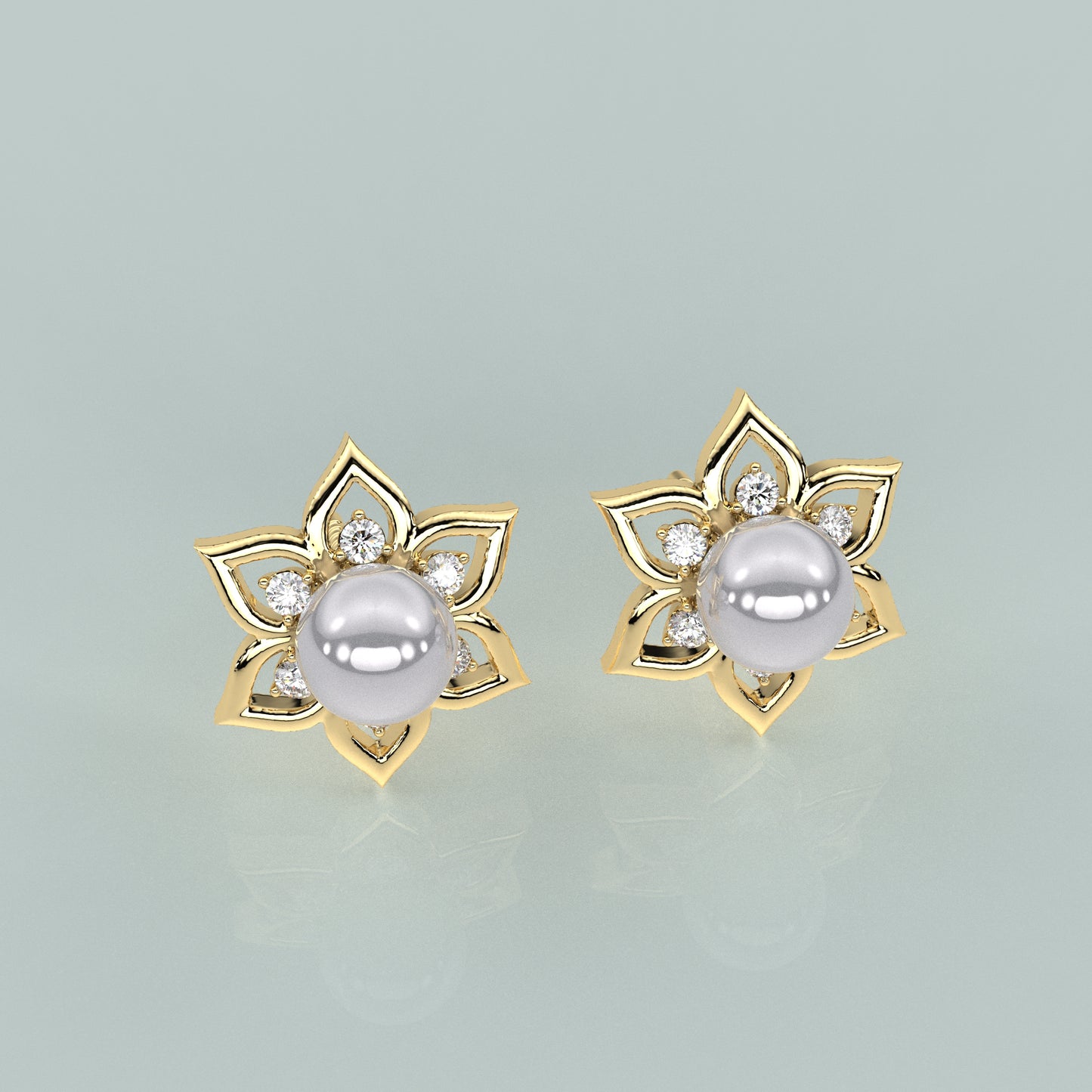 Delightful Moissanite Diamond 925 Silver Earring