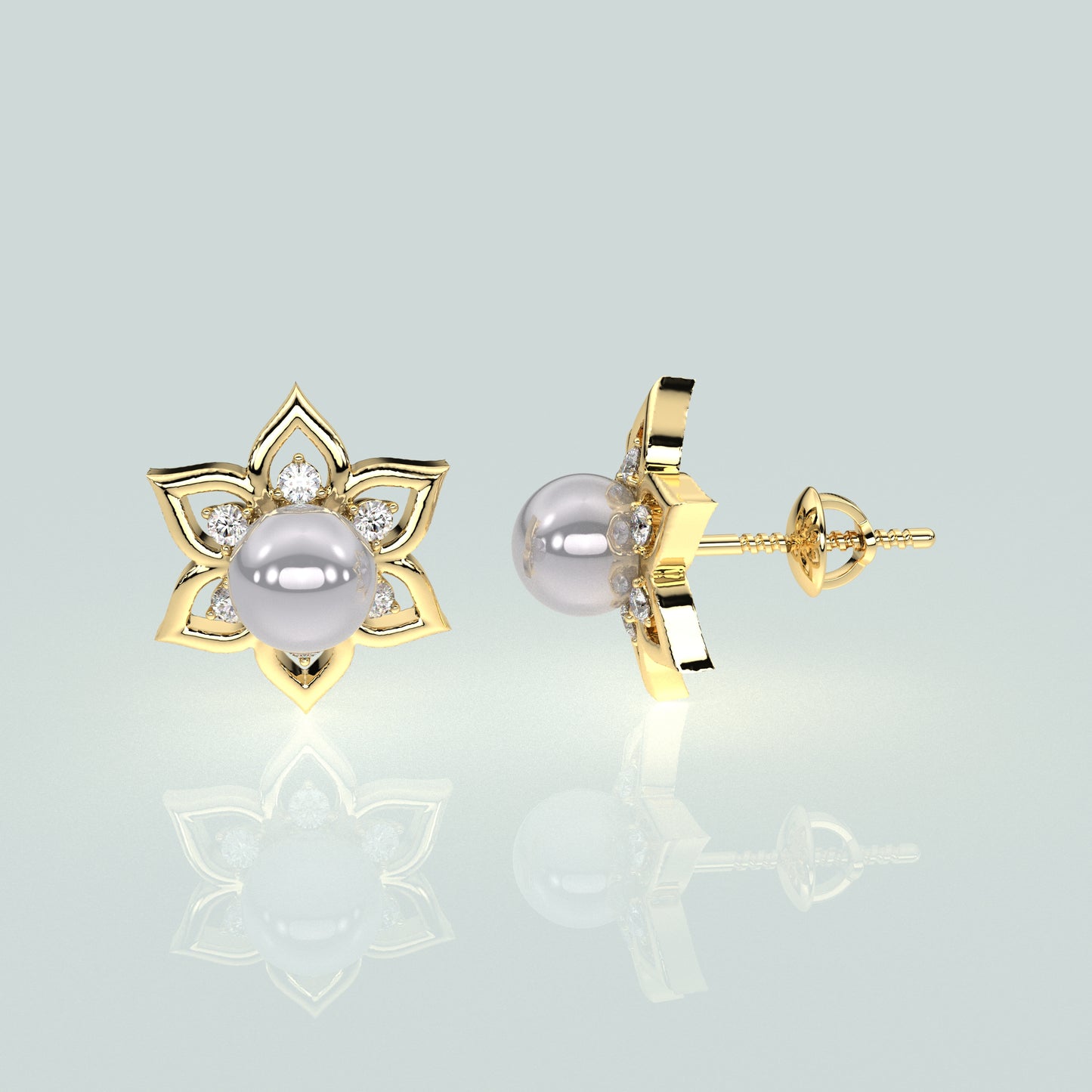 Delightful Moissanite Diamond 925 Silver Earring