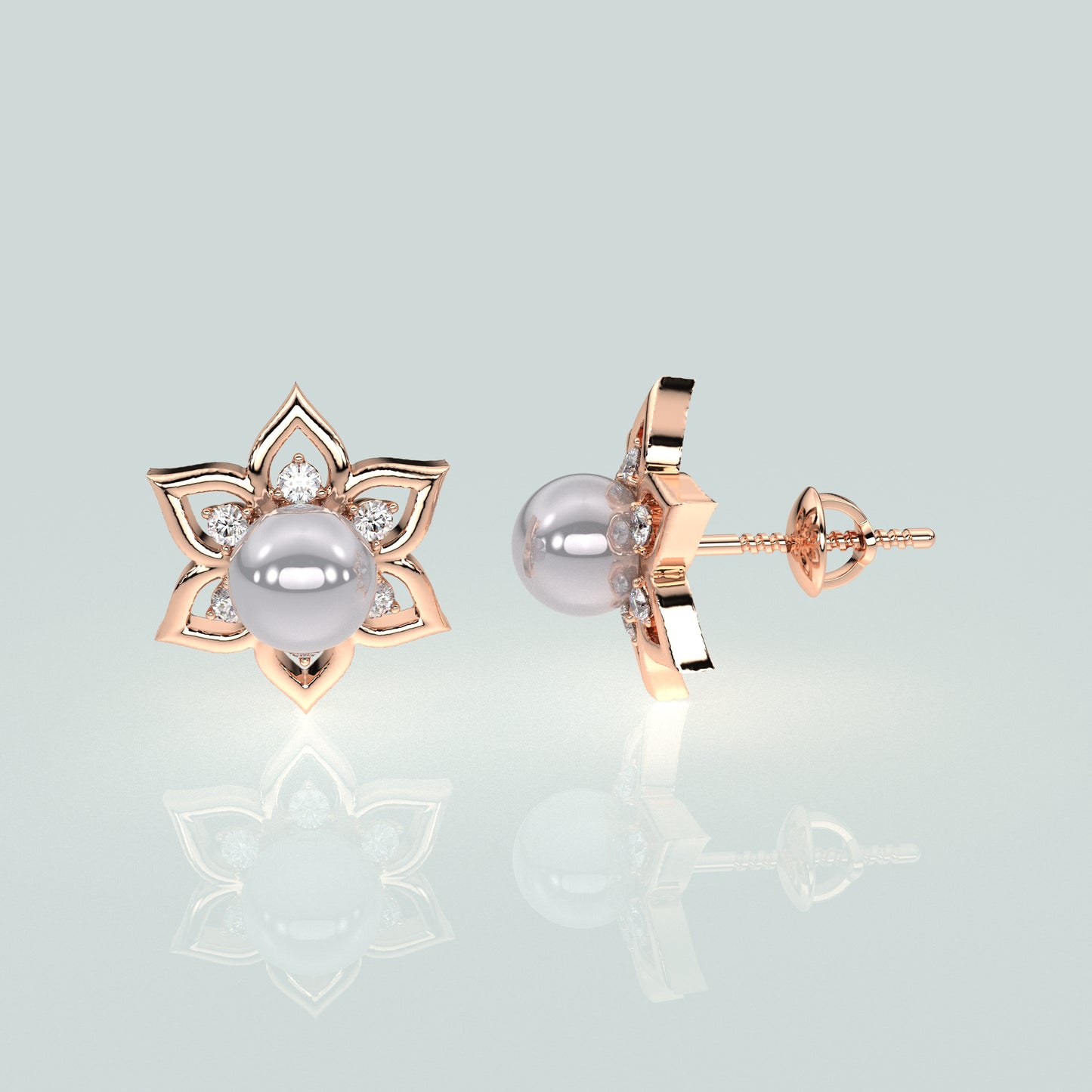 Delightful Moissanite Diamond 925 Silver Earring