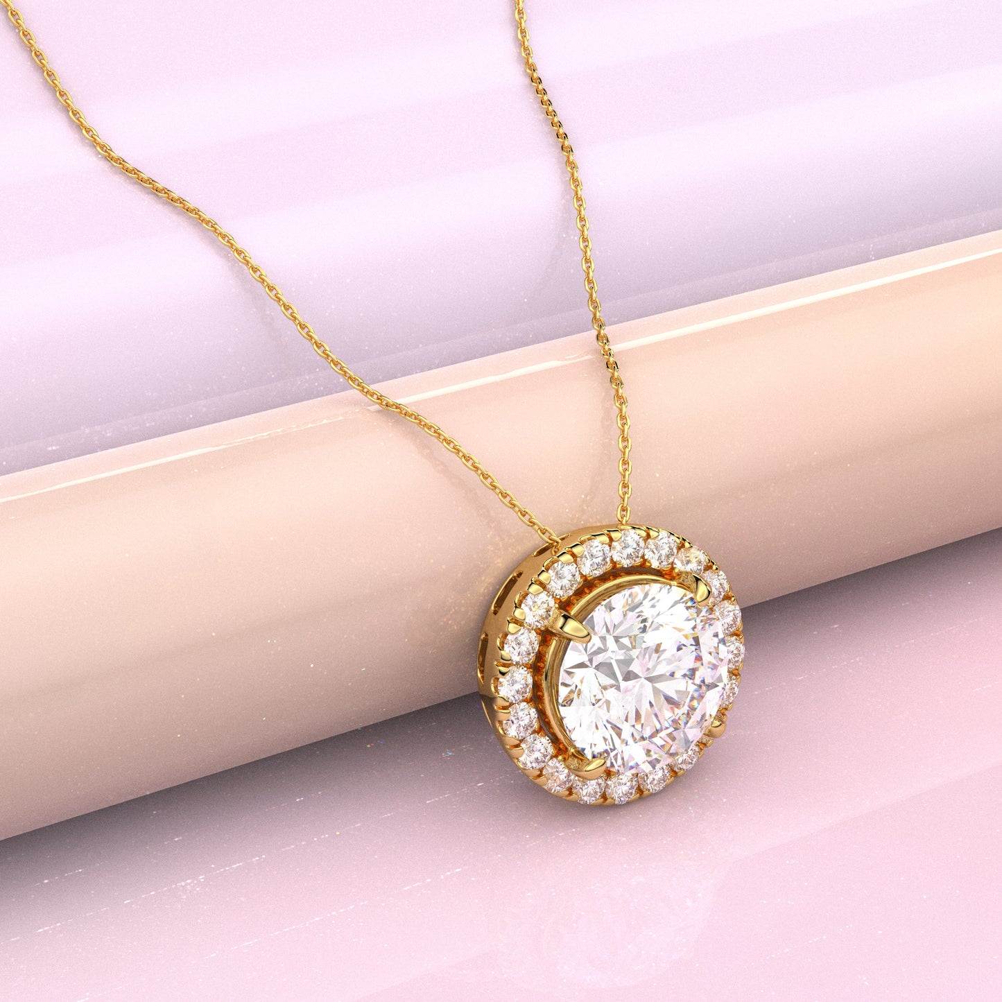 Nistra Moissanite Diamond 925 Silver Necklace