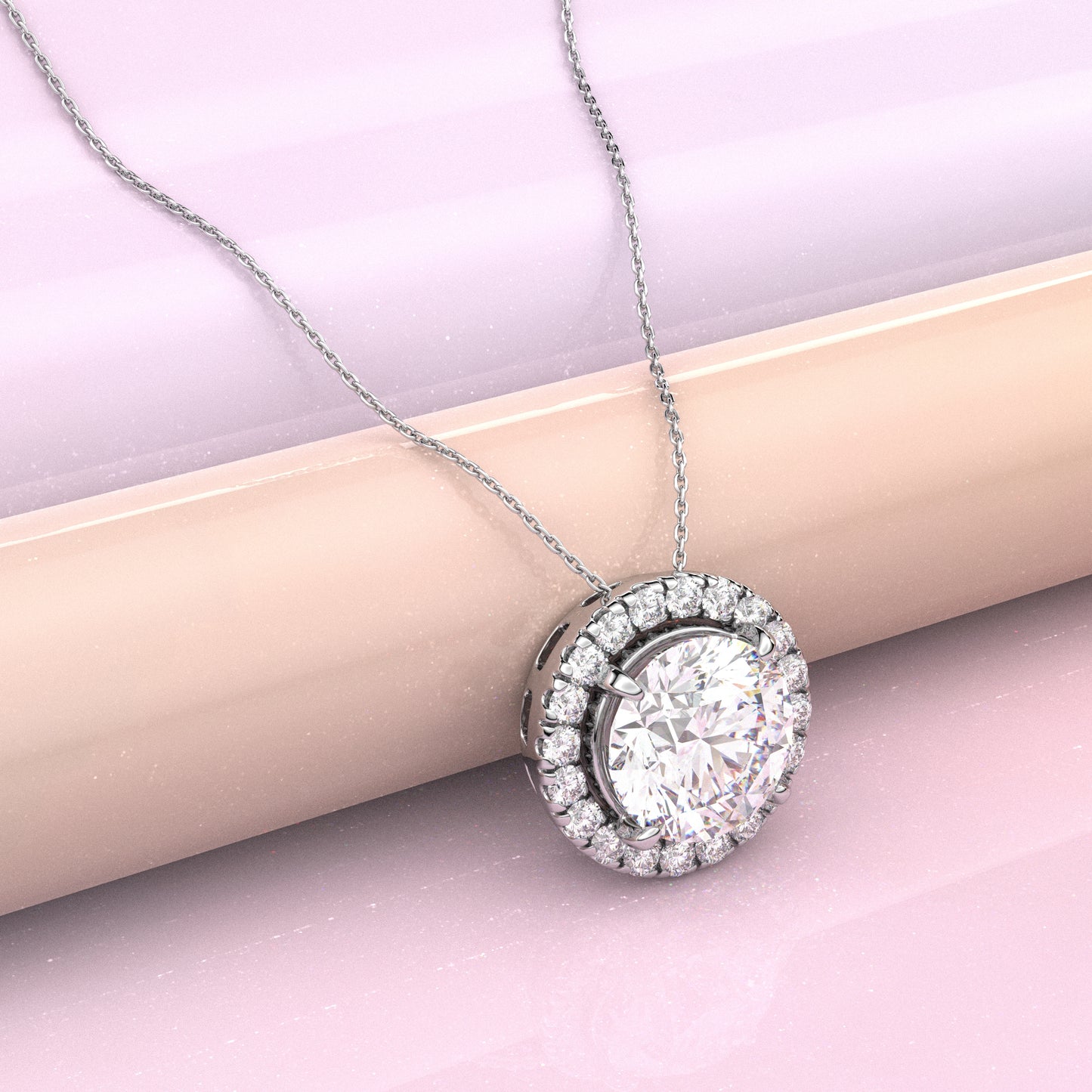 Nistra Moissanite Diamond 925 Silver Necklace