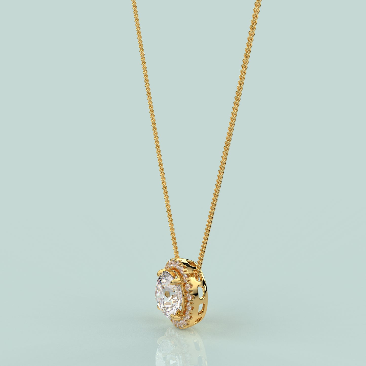 Nistra Moissanite Diamond 925 Silver Necklace