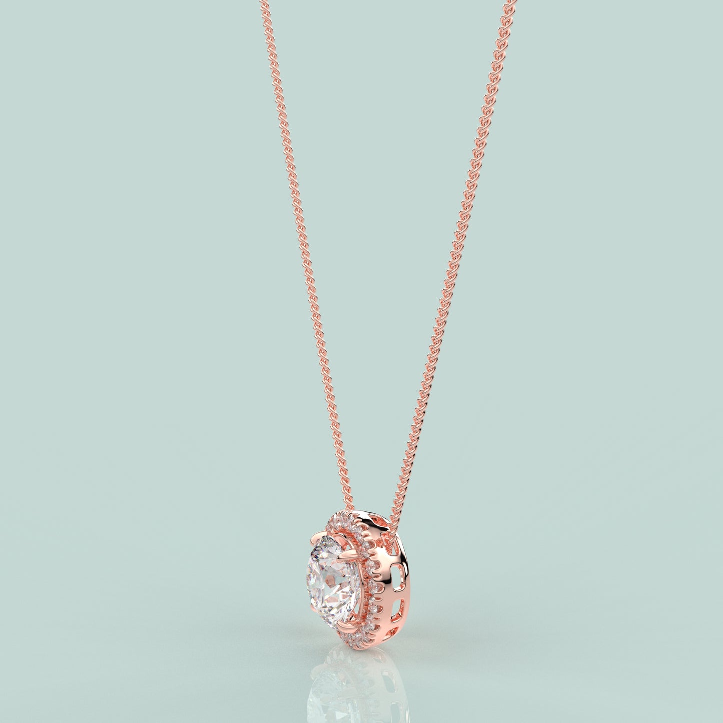 Nistra Moissanite Diamond 925 Silver Necklace