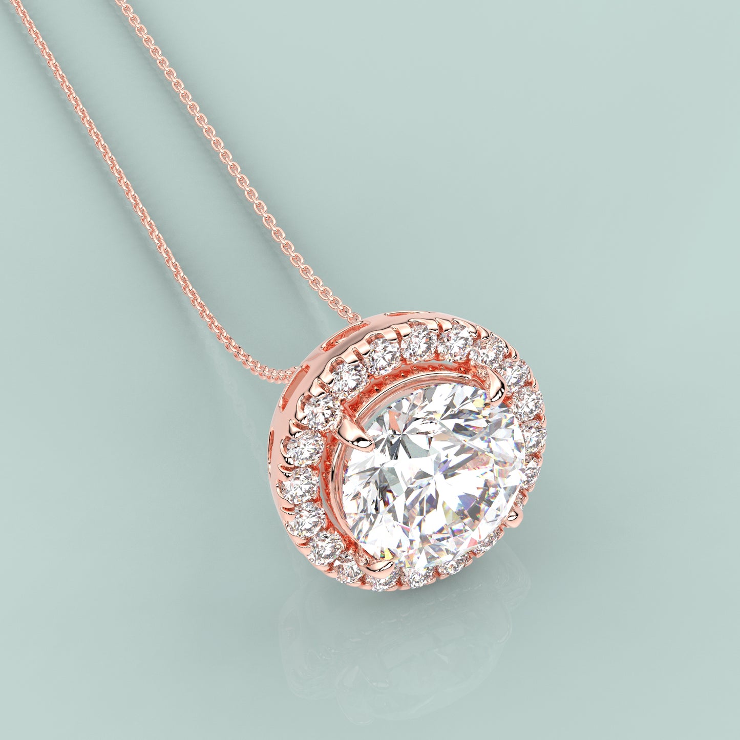 Nistra Moissanite Diamond 925 Silver Necklace