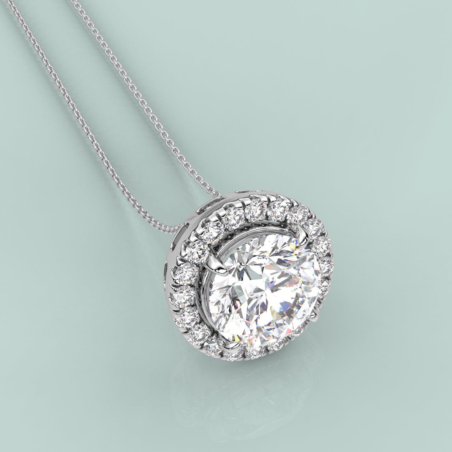 Nistra Moissanite Diamond 925 Silver Necklace