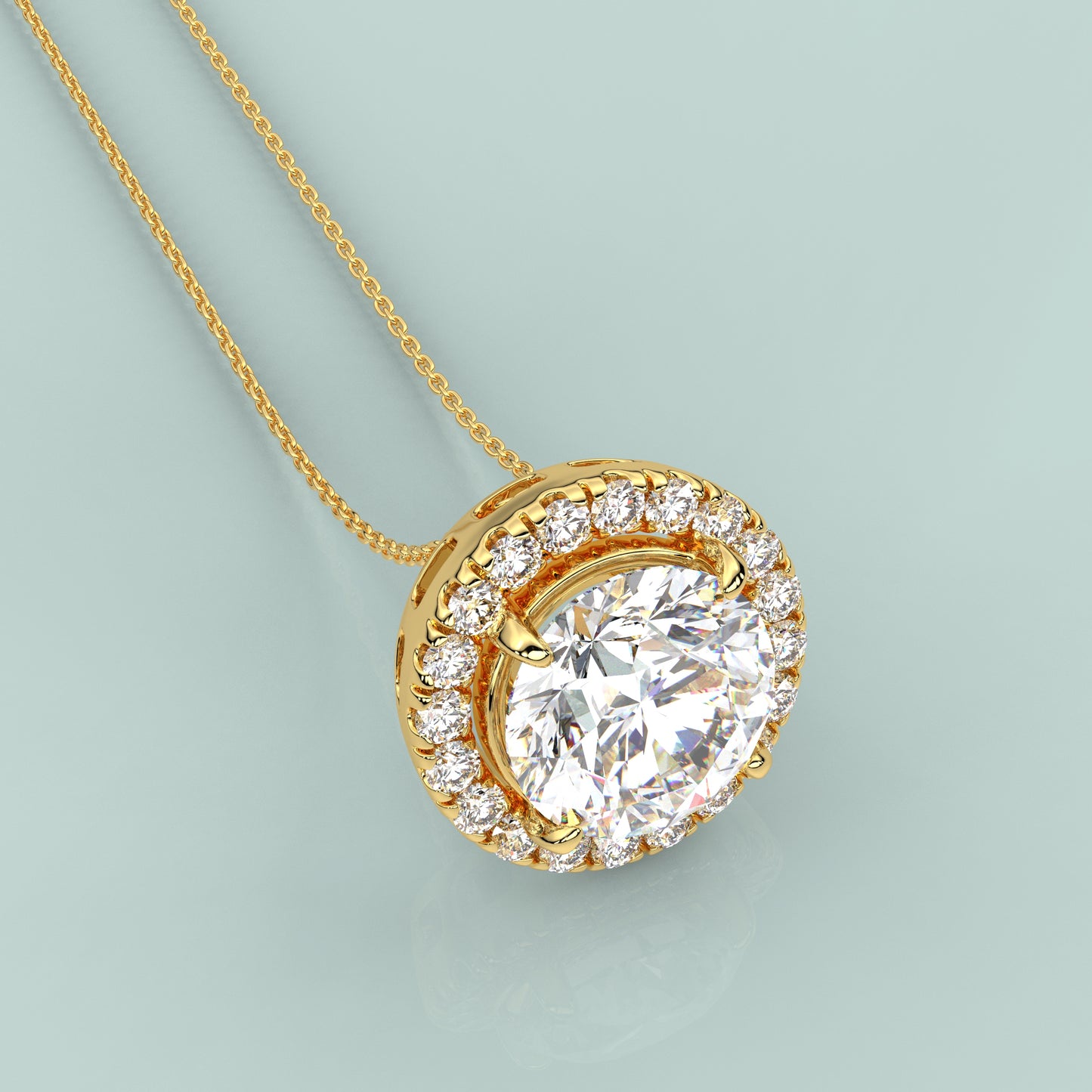 Nistra Moissanite Diamond 925 Silver Necklace