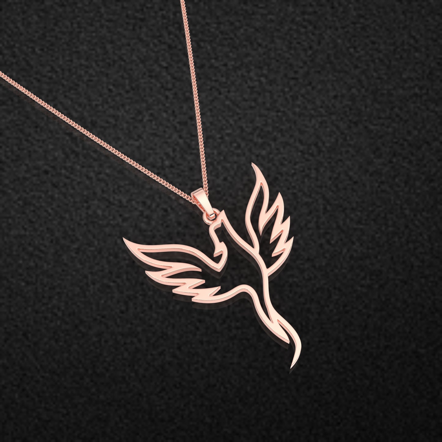 Eagle Moissanite Diamond 925 Silver Necklace