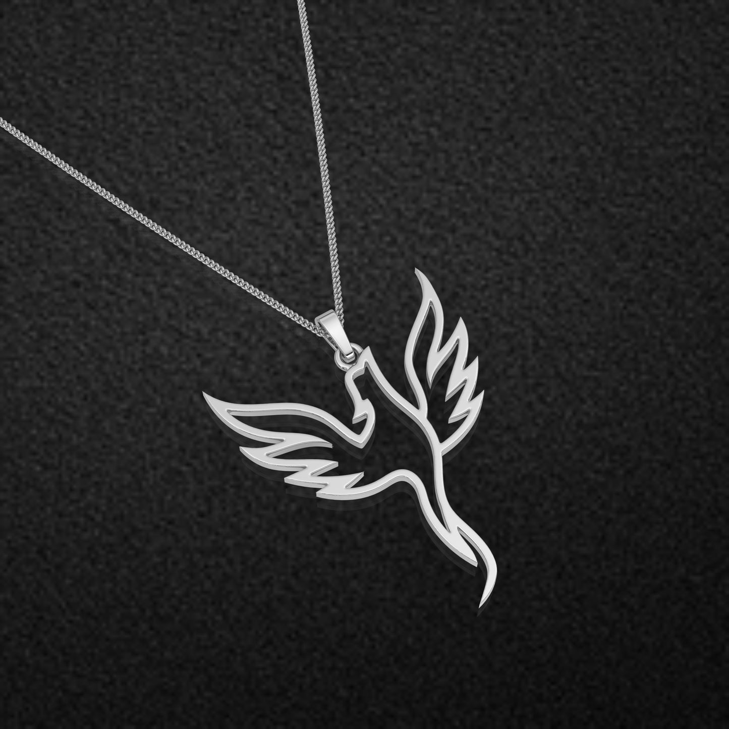 Eagle Moissanite Diamond 925 Silver Necklace