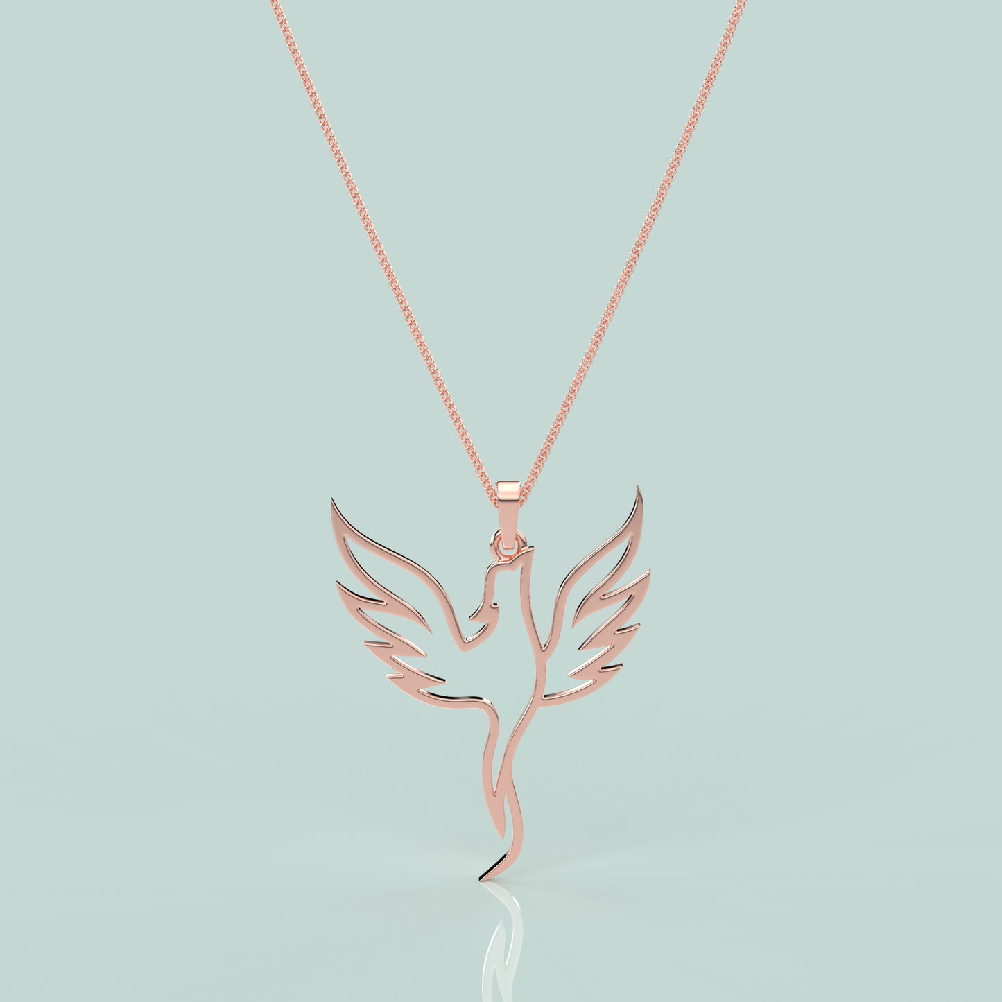 Eagle Moissanite Diamond 925 Silver Necklace