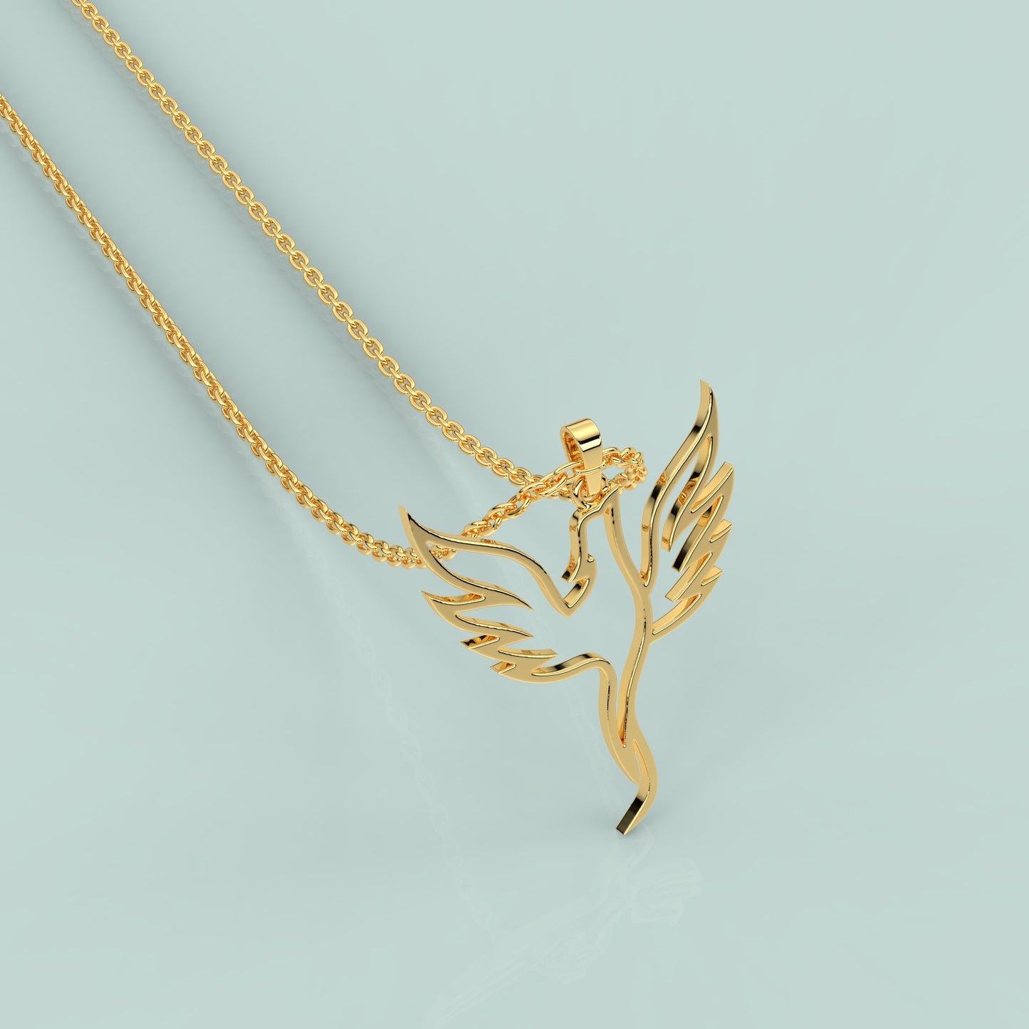Eagle Moissanite Diamond 925 Silver Necklace