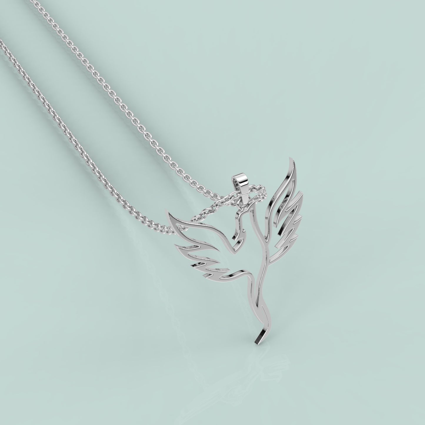 Eagle Moissanite Diamond 925 Silver Necklace