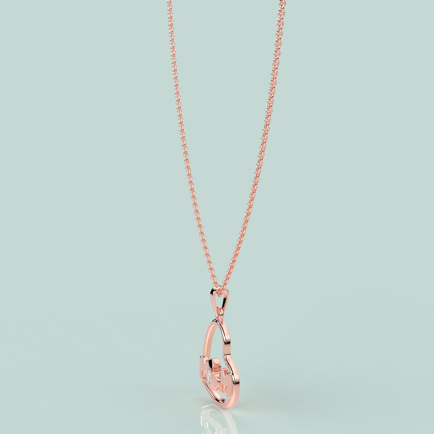Heart (MOM) Moissanite Diamond 925 Silver Necklace