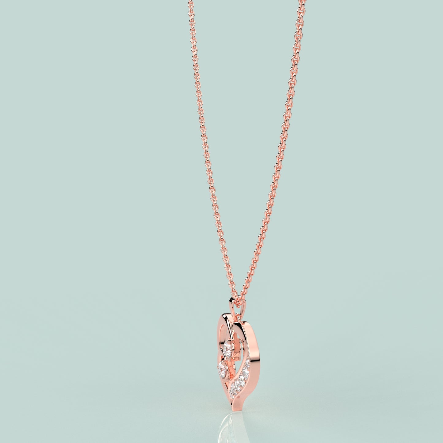 Heart Moissanite Diamond 925 Silver Pendant