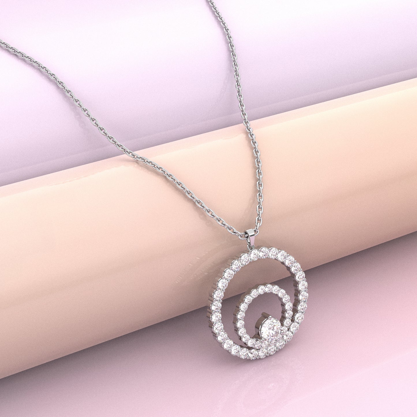 Stunning Moissanite Diamond 925 Silver Necklace