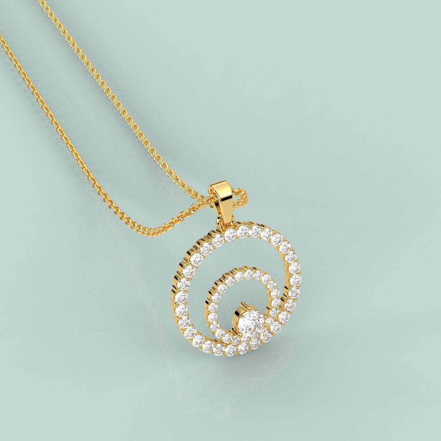 Stunning Moissanite Diamond 925 Silver Necklace