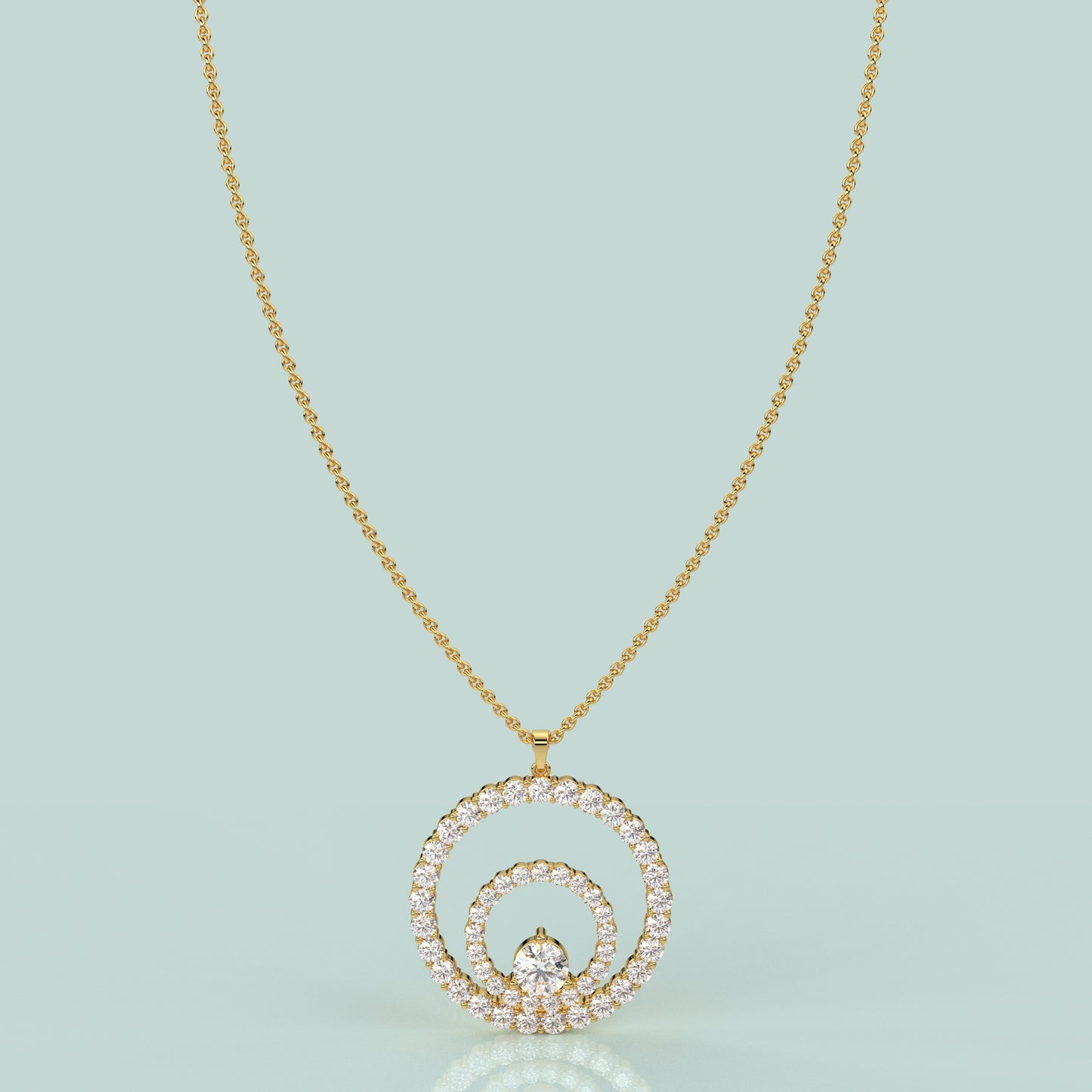 Stunning Moissanite Diamond 925 Silver Necklace