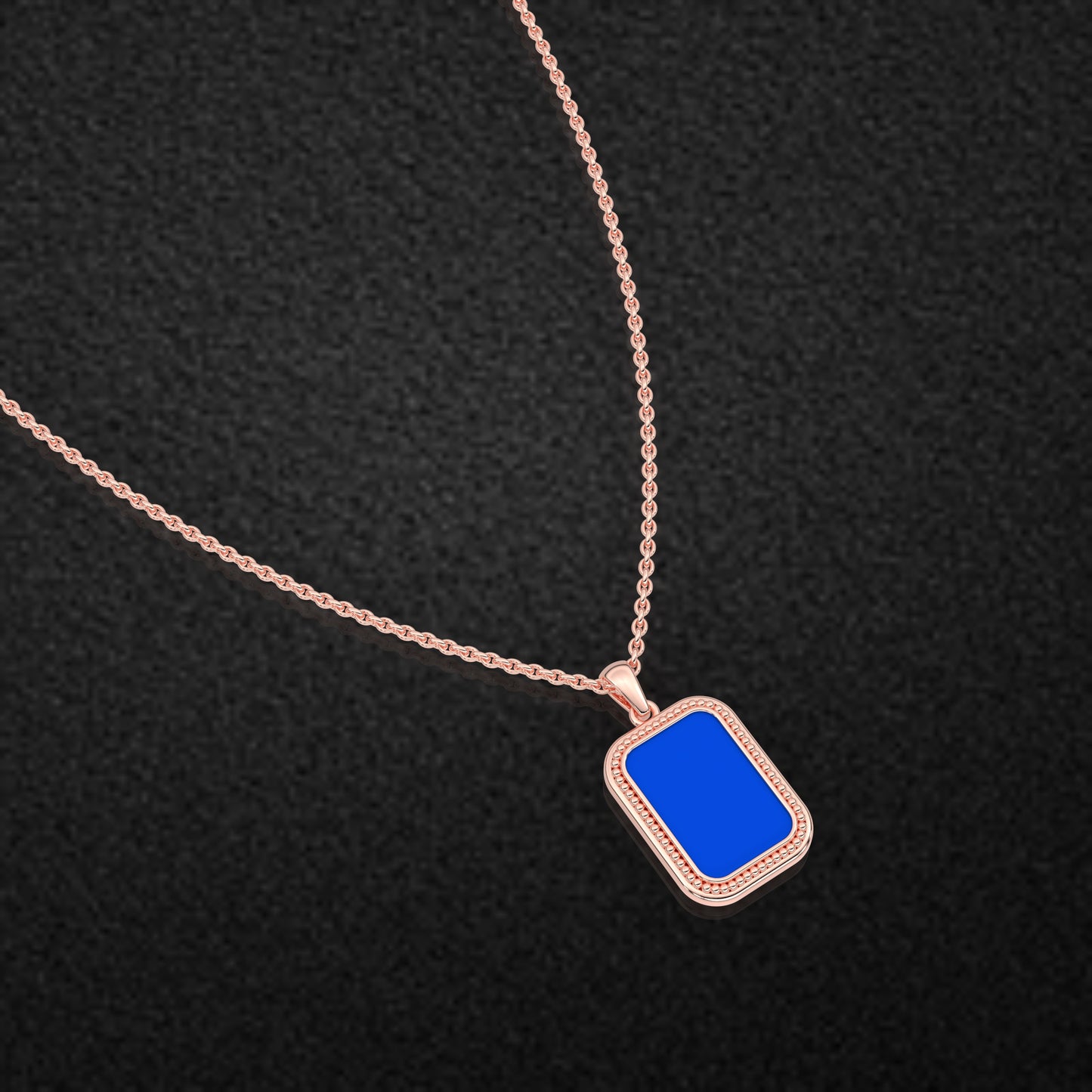 Emerald Shape 925 Silver Necklace
