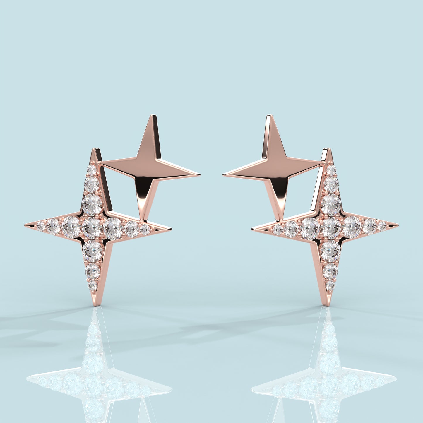 Celestial Moissanite Diamond 925 Silver Earring