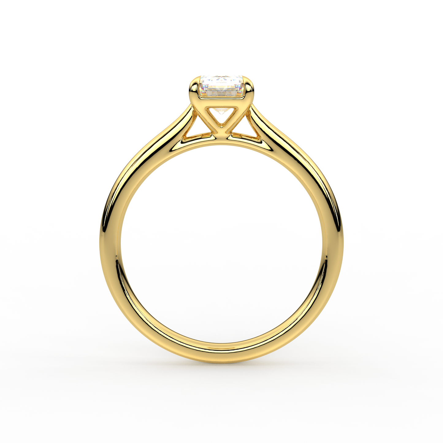 Oval Moissanite Diamond Sterling Silver Ring