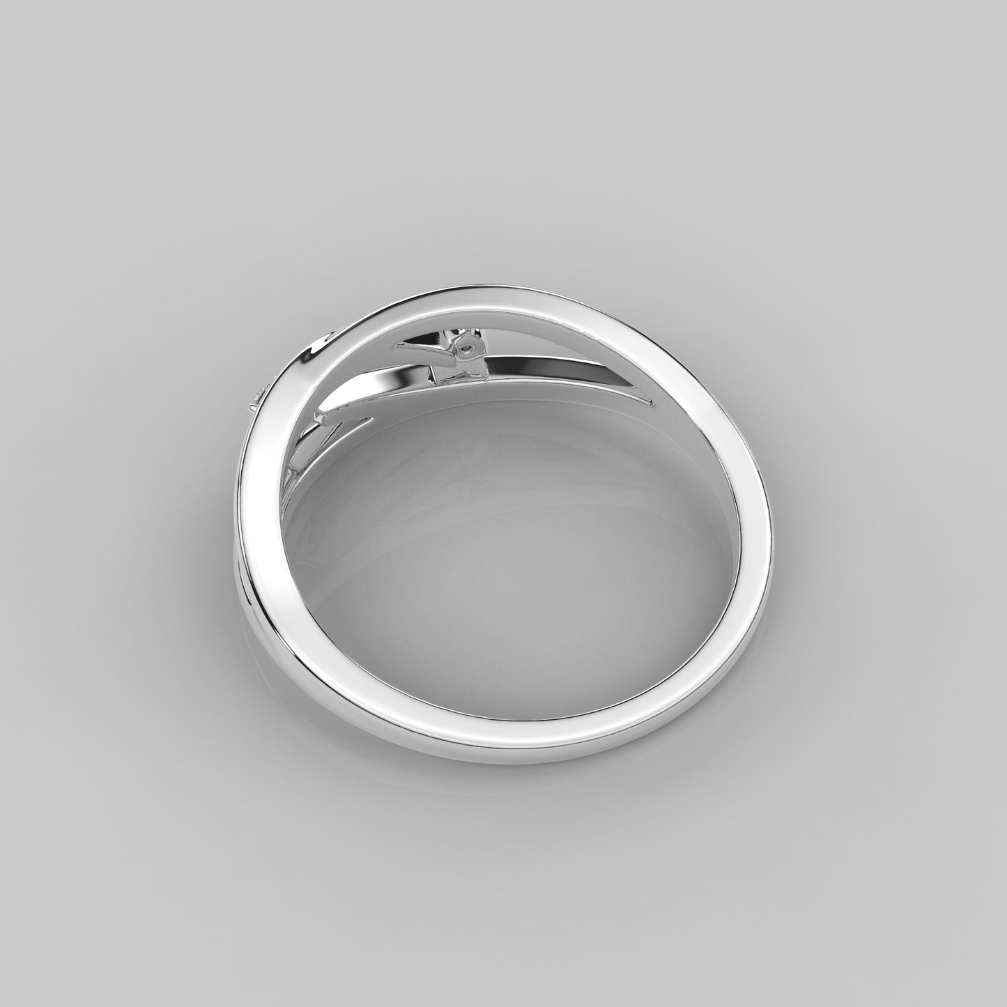 Crosslite Moissanite Diamond925 Silver Ring