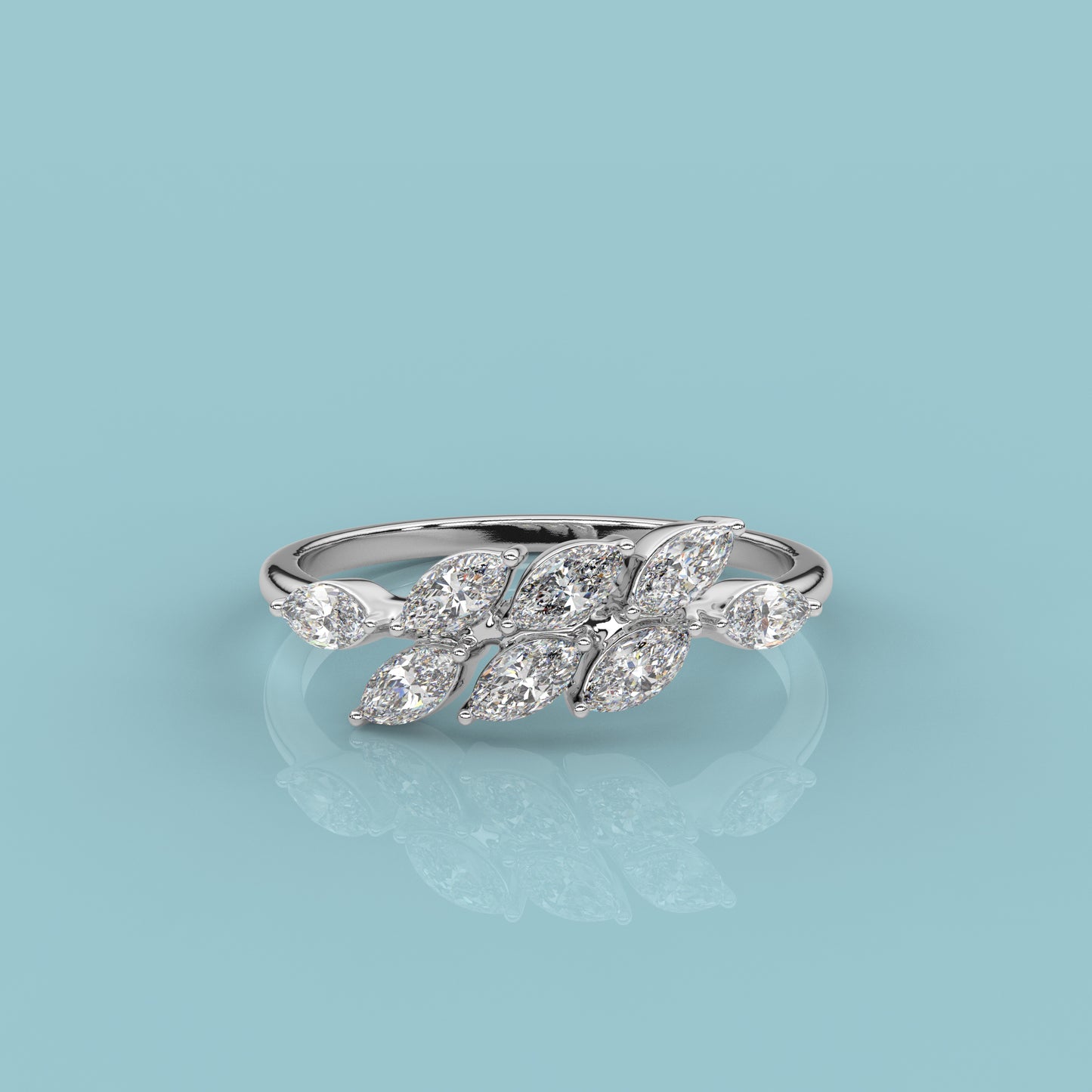 Moissanite Diamond 925 Silver Ring