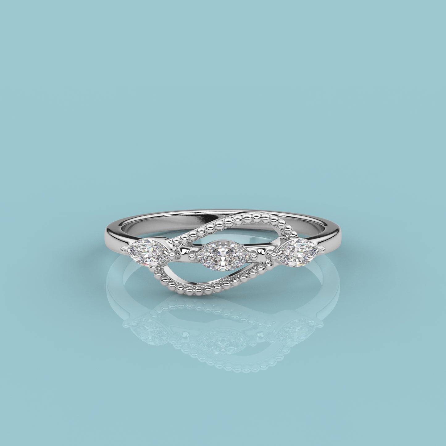 Moissanite Diamond 925 Silver Ring