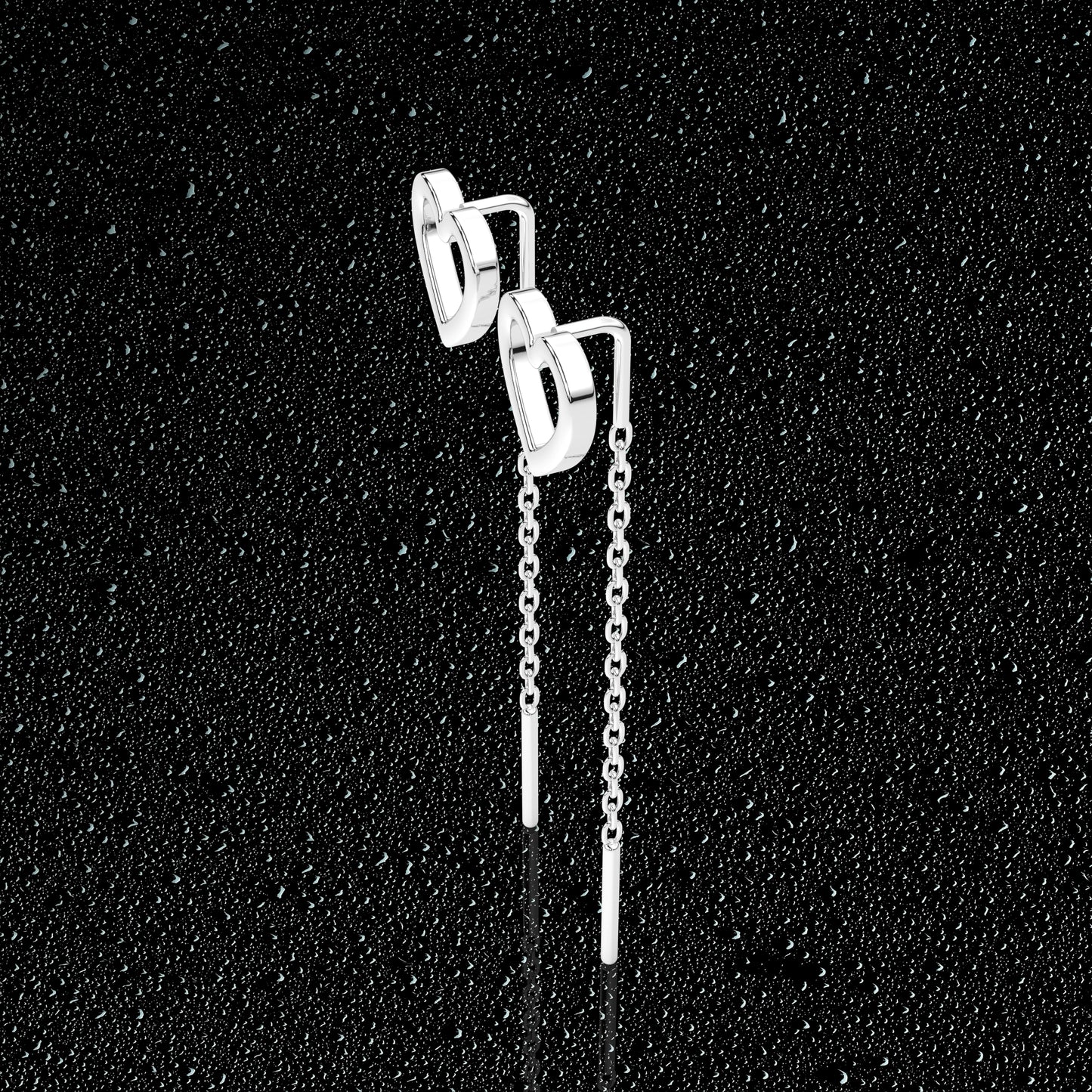 Heart Sui Dhaga 925 silver Earring
