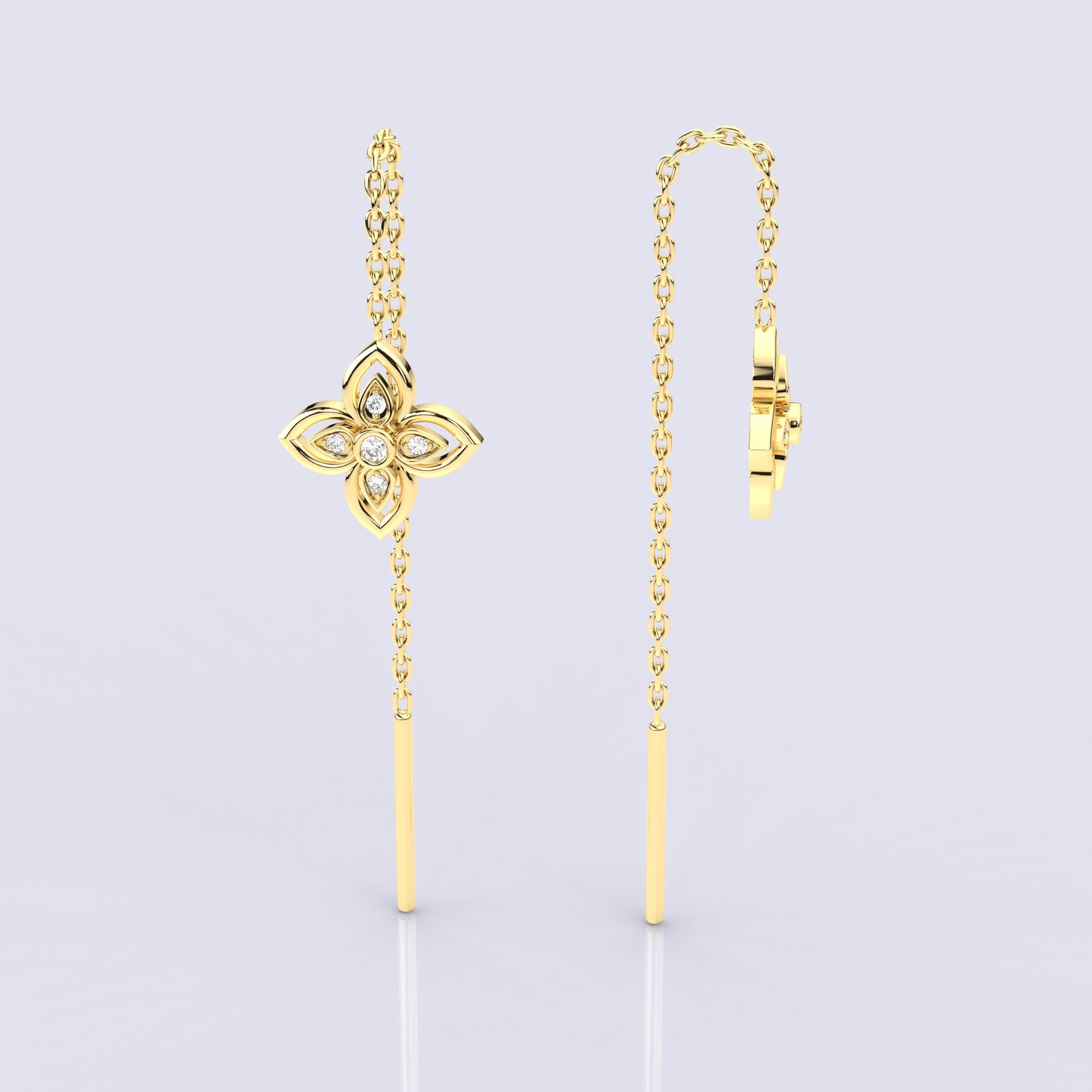 Andya Sui Dhaga 925 silver Earring