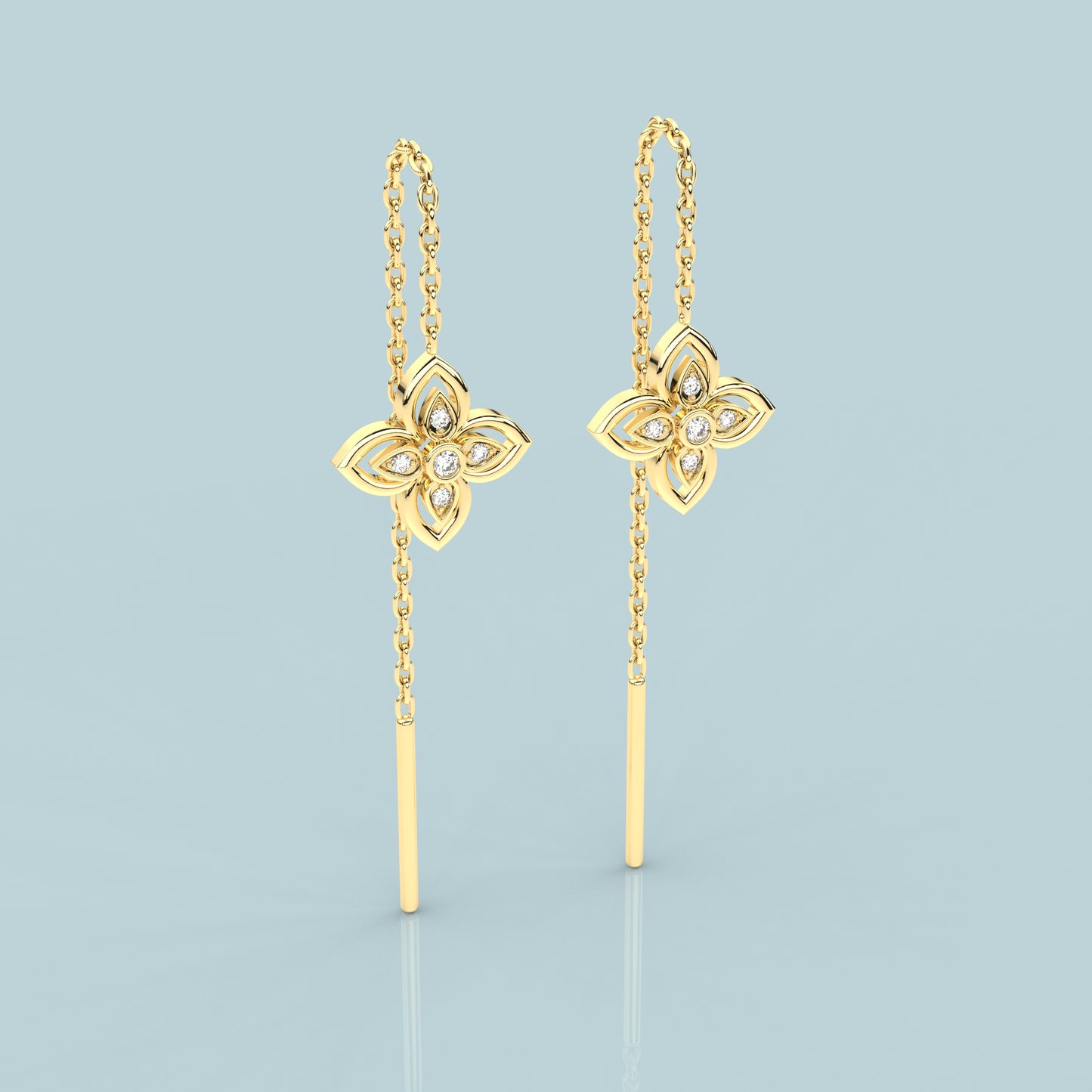 Andya Sui Dhaga 925 silver Earring