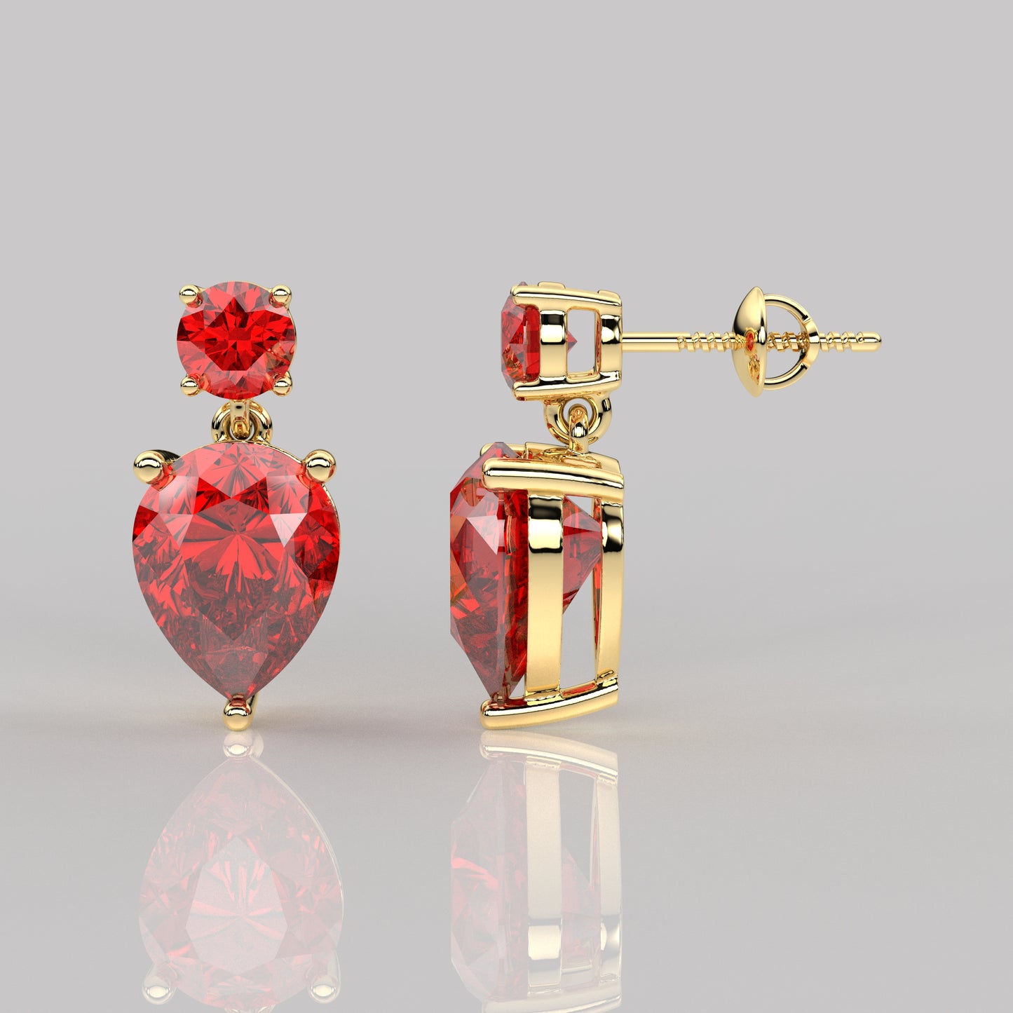 Ruby rose gold Sukkhi 925 Silver Earring