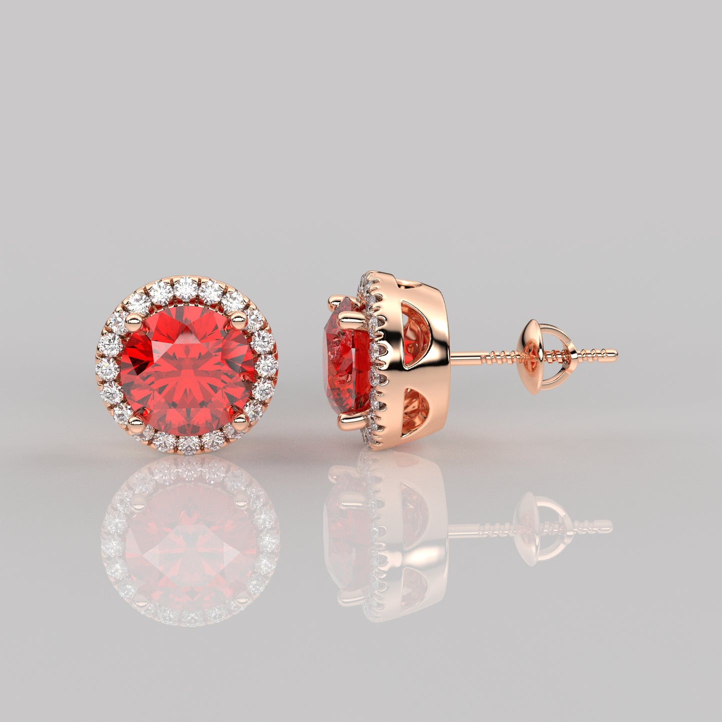 Ruby stone Avarta 925 Silver Earring