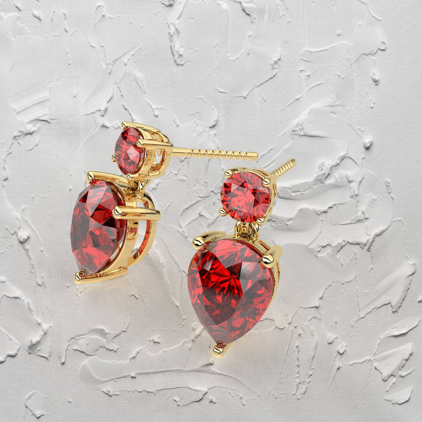 Ruby rose gold Sukkhi 925 Silver Earring