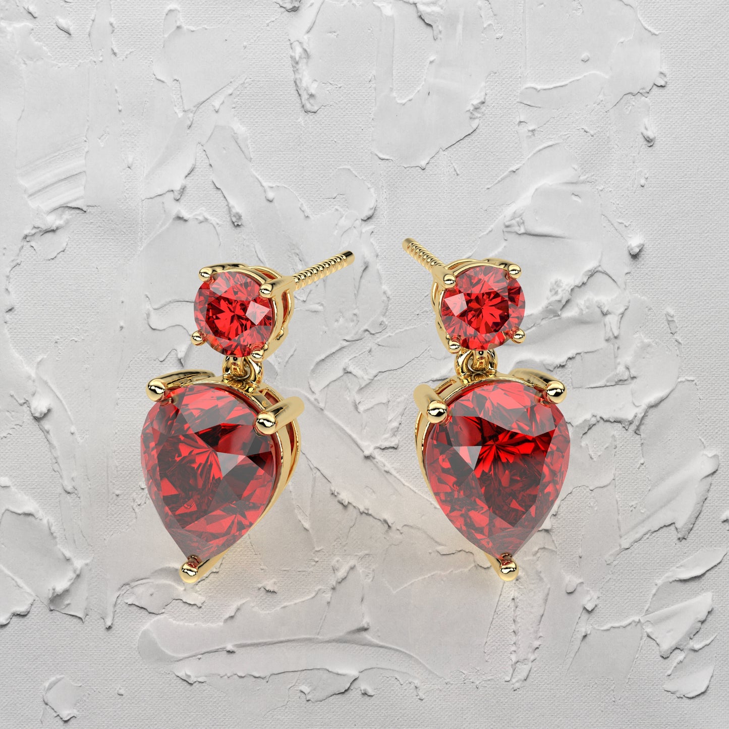 Ruby rose gold Sukkhi 925 Silver Earring