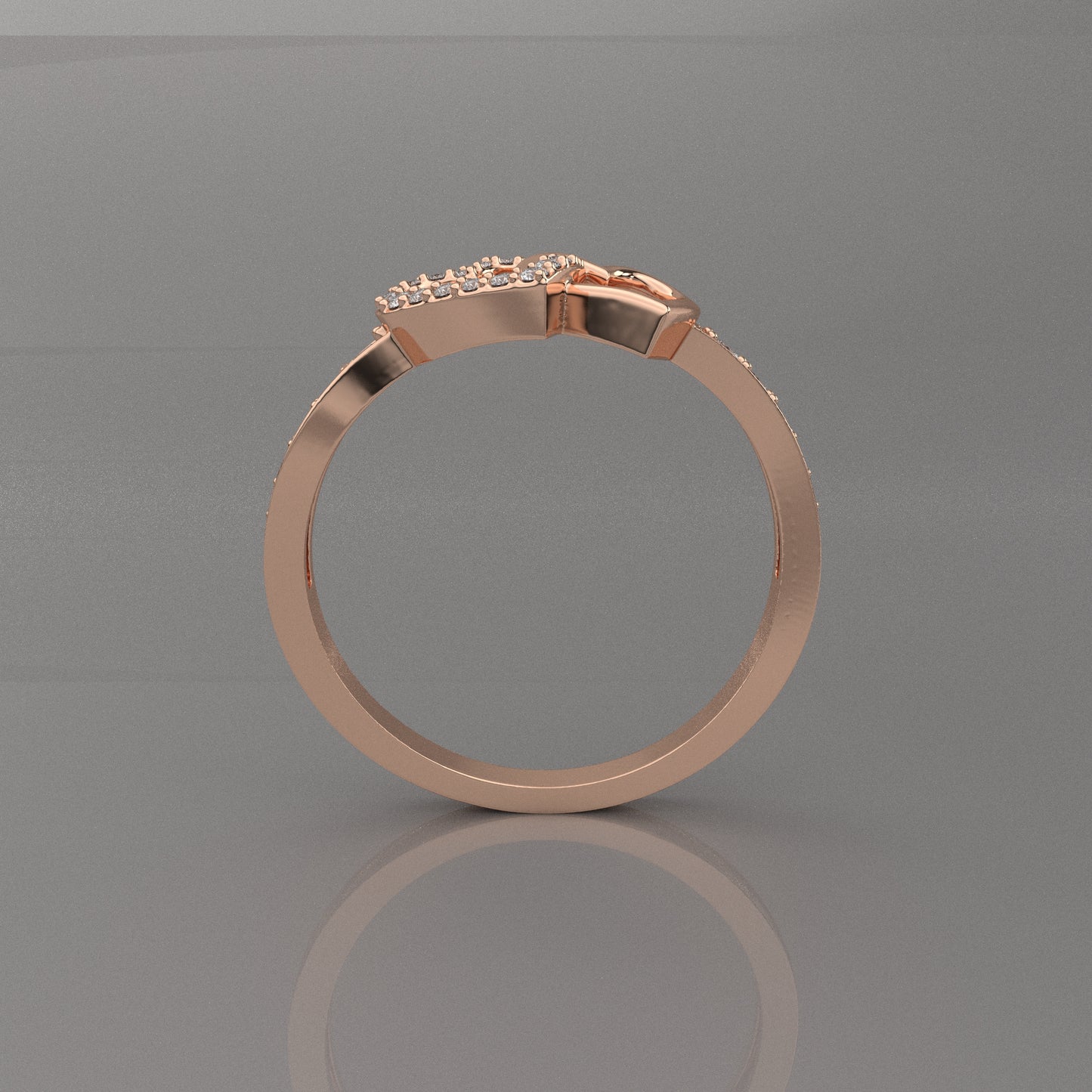 Ami Moissanite Diamond 925 Silver Ring