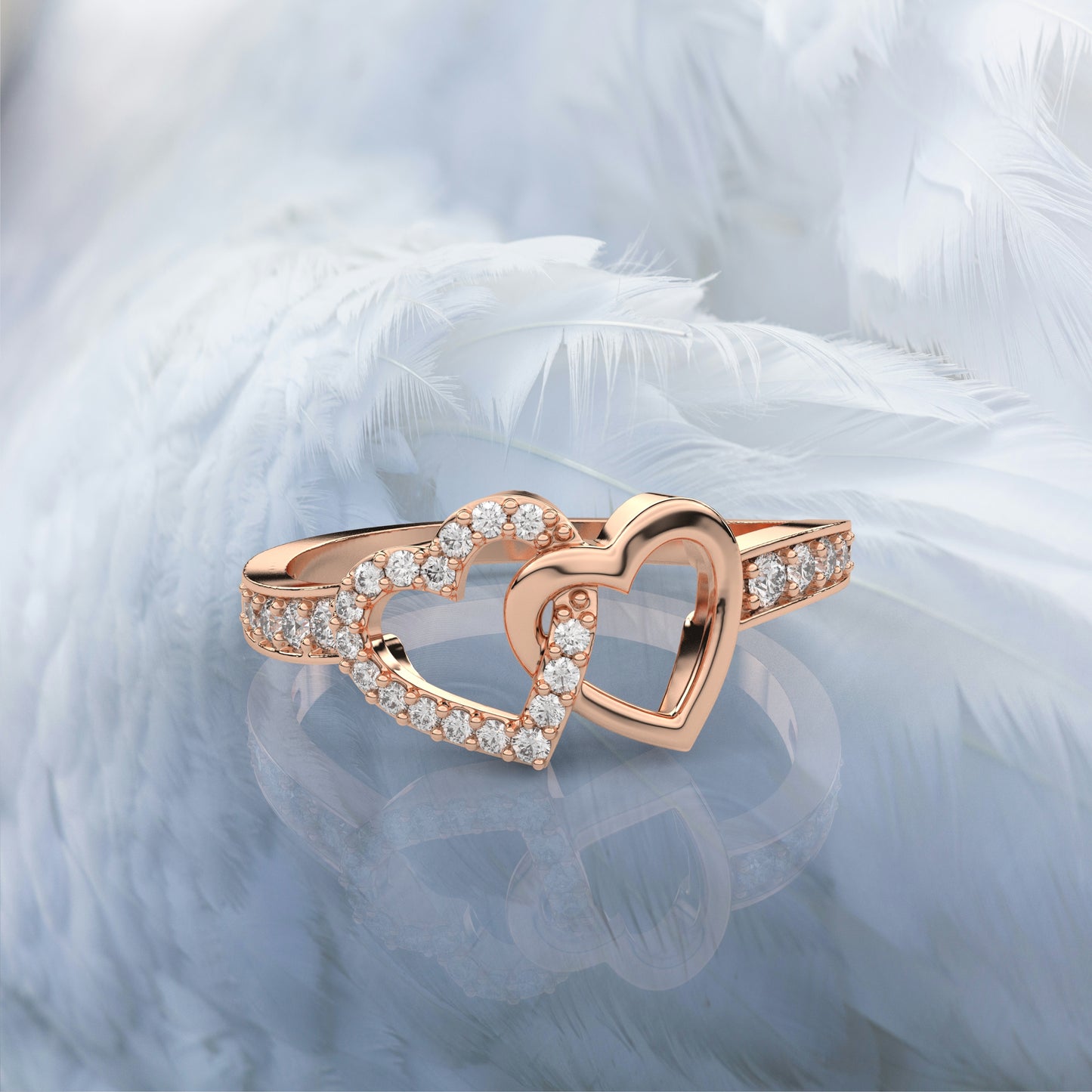 Ami Moissanite Diamond 925 Silver Ring
