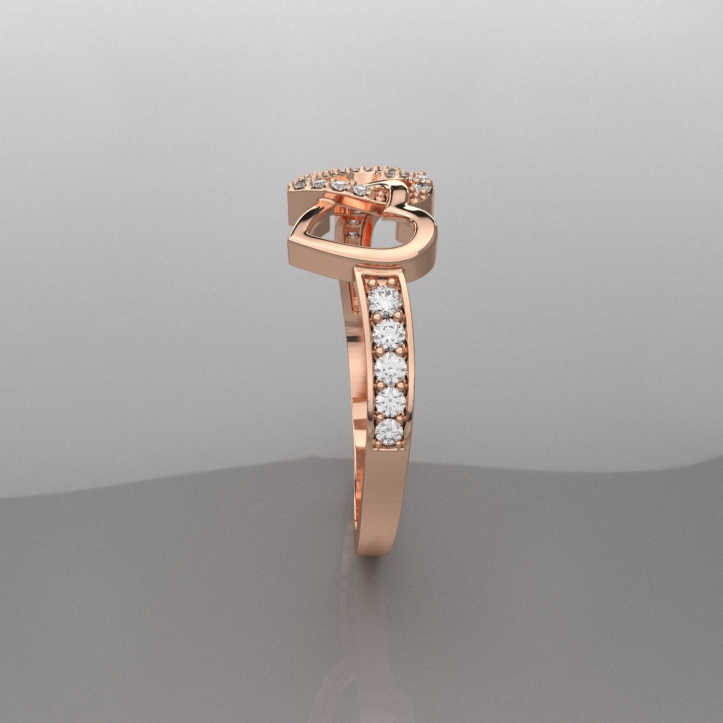 Ami Moissanite Diamond 925 Silver Ring
