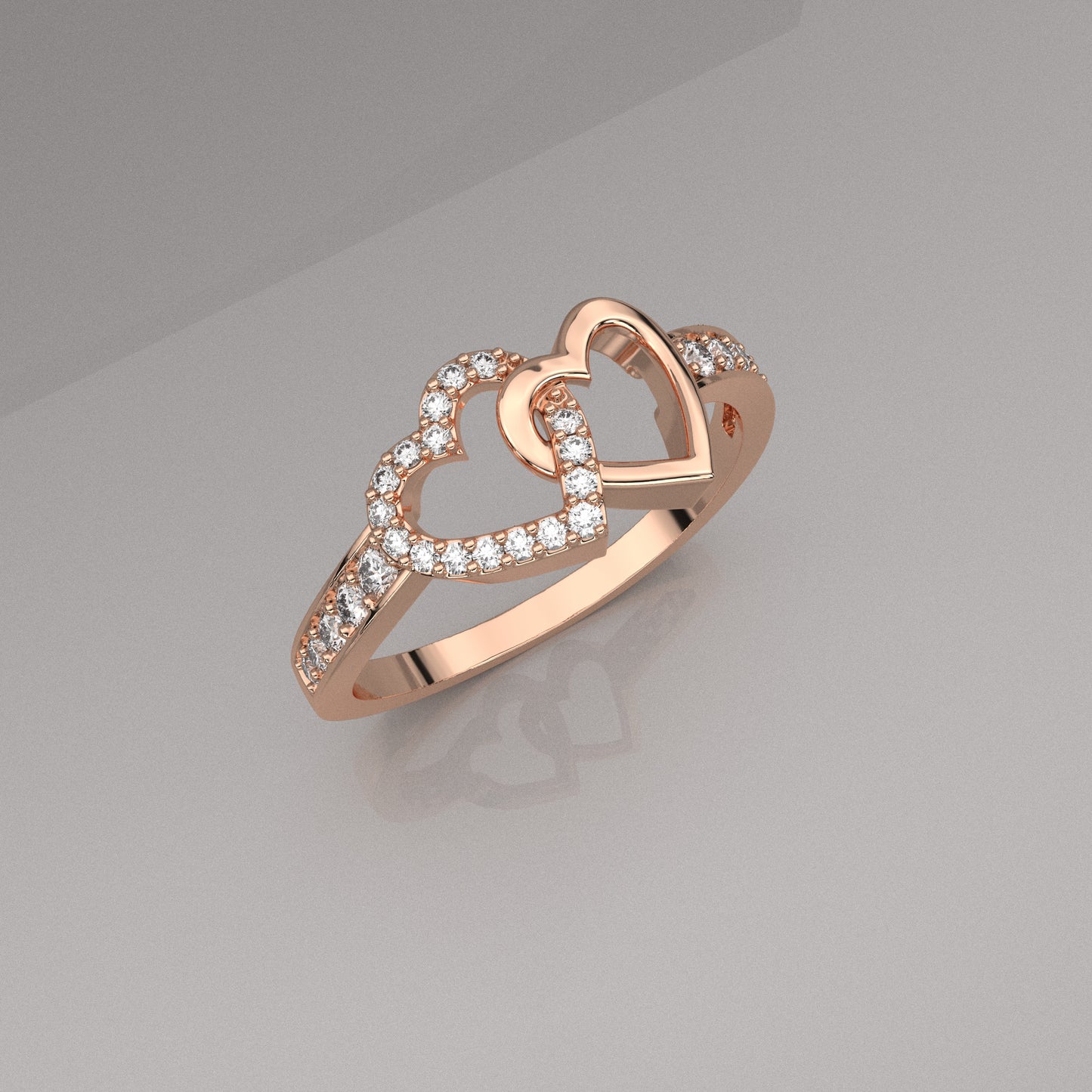 Ami Moissanite Diamond 925 Silver Ring